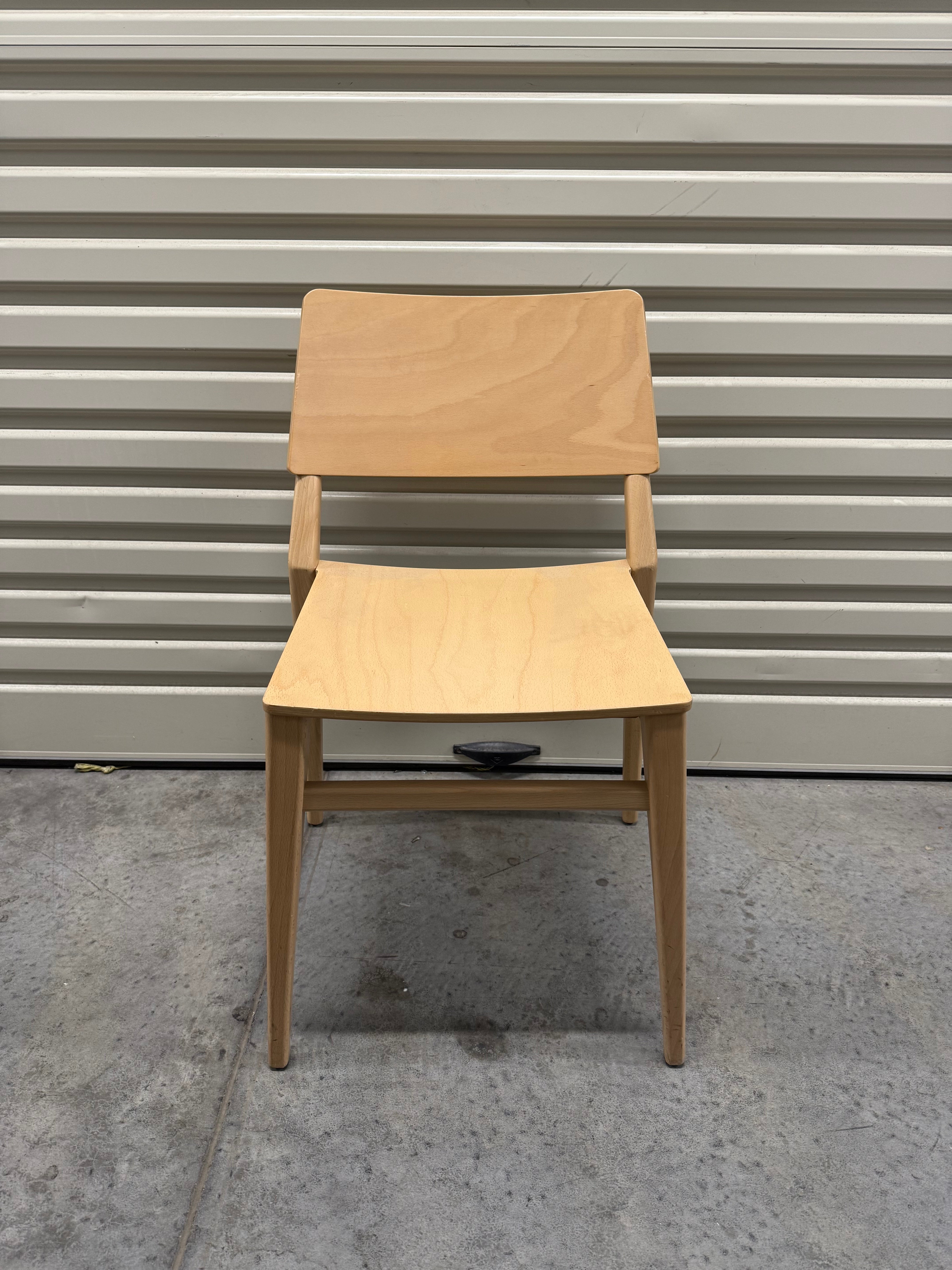 Billiani Take 585 Chair – Natural Beech Wood