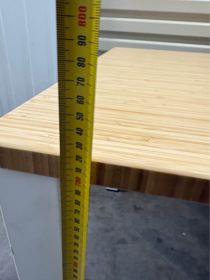 Straight Desk with Bamboo Top - 1800 x 750