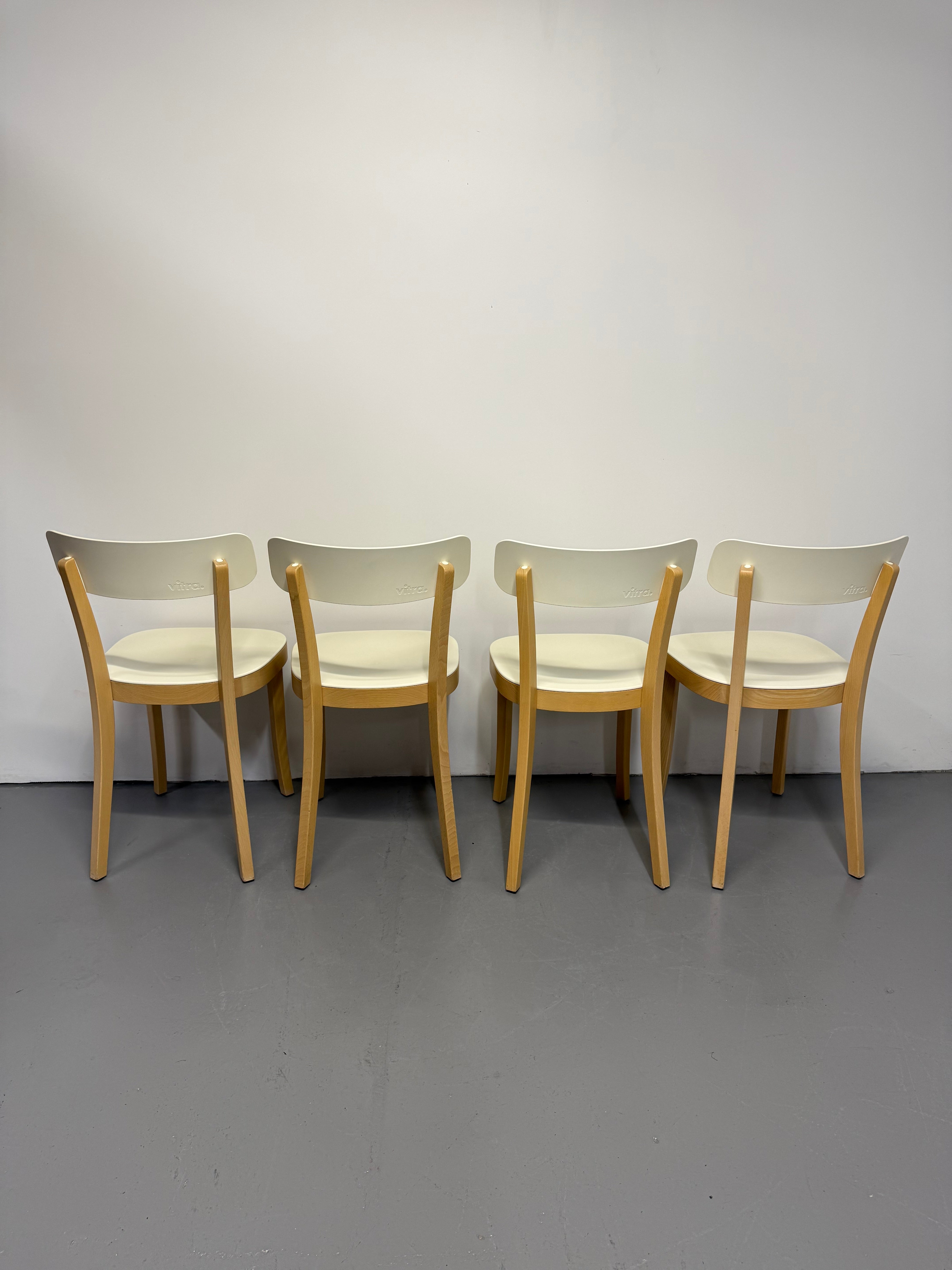 Vitra Basel Chair by Jasper Morrison – Beech Frame with White Seat & Back