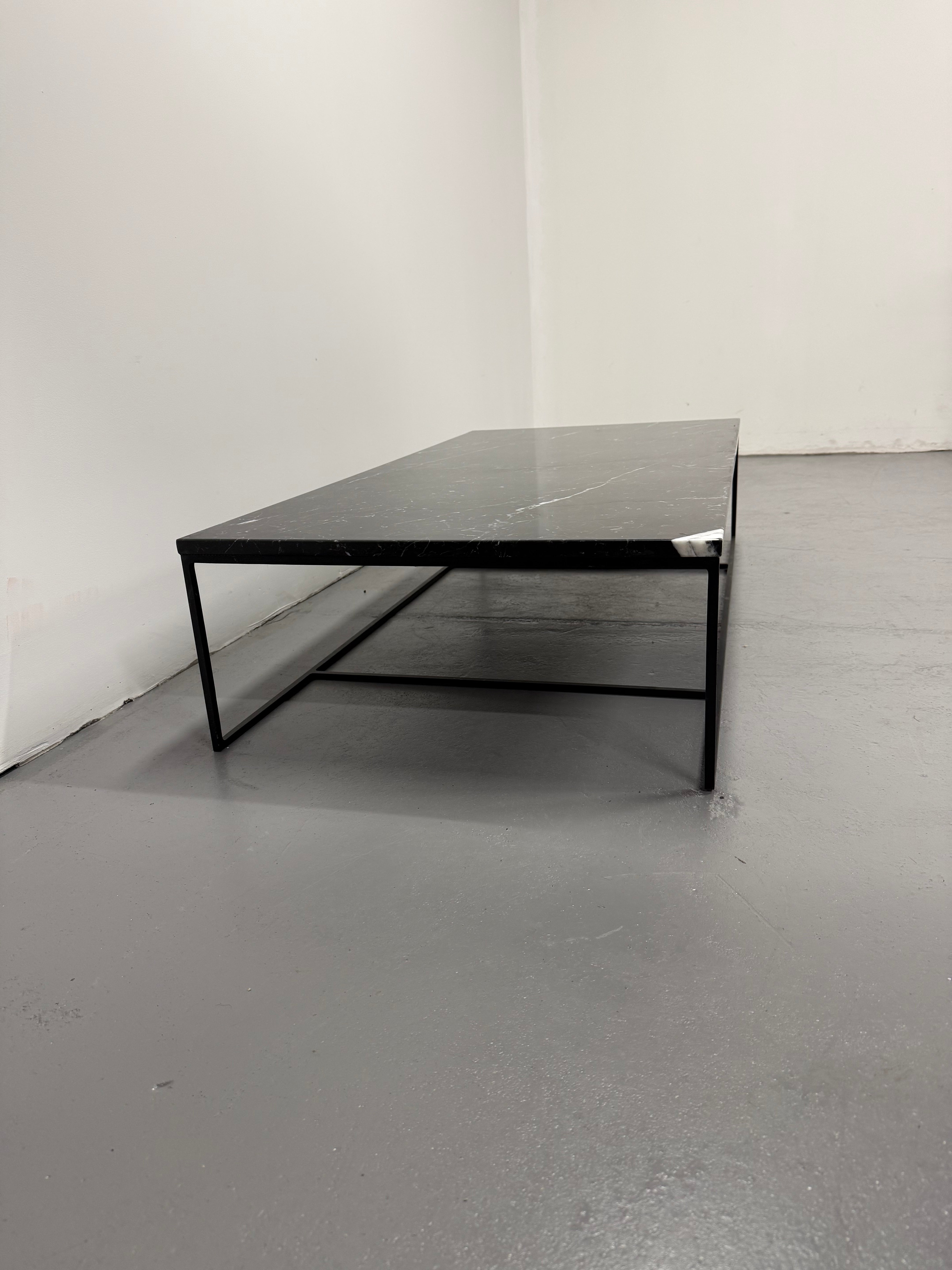 Minotti Calder Coffee Table – Marble Top / Metal Base