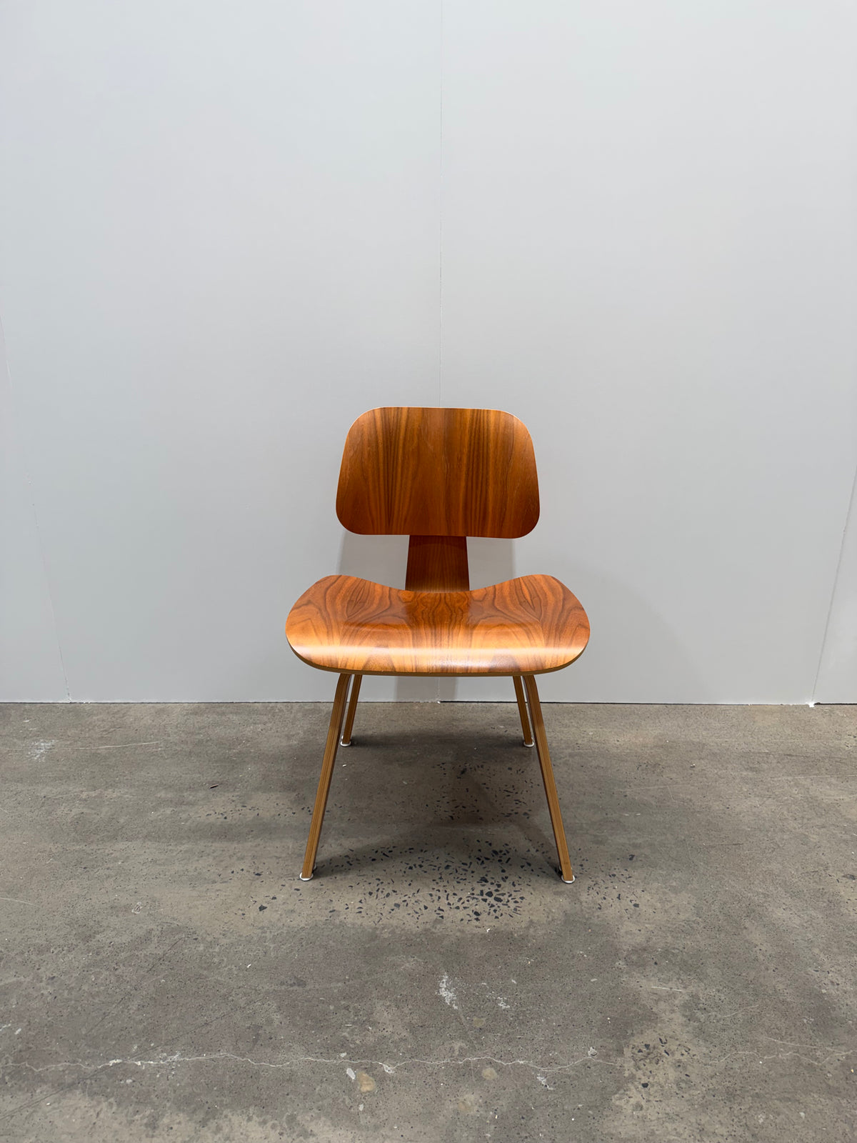 Authentic Eames DCW Molded Plywood Dining Chair - Walnut