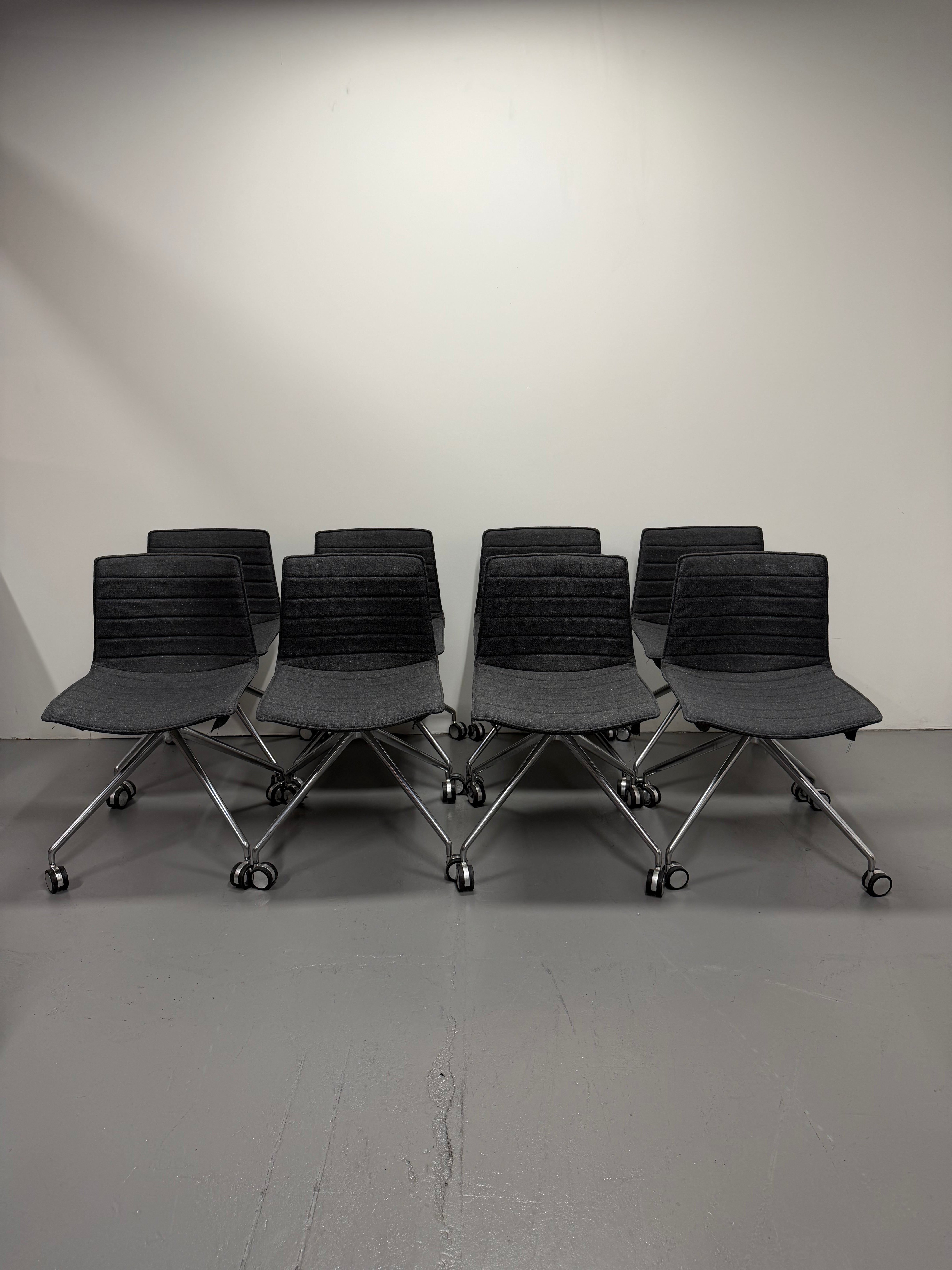 Arper Catifa 46 Upholstered Meeting Chair - 5 Star Aluminium Base