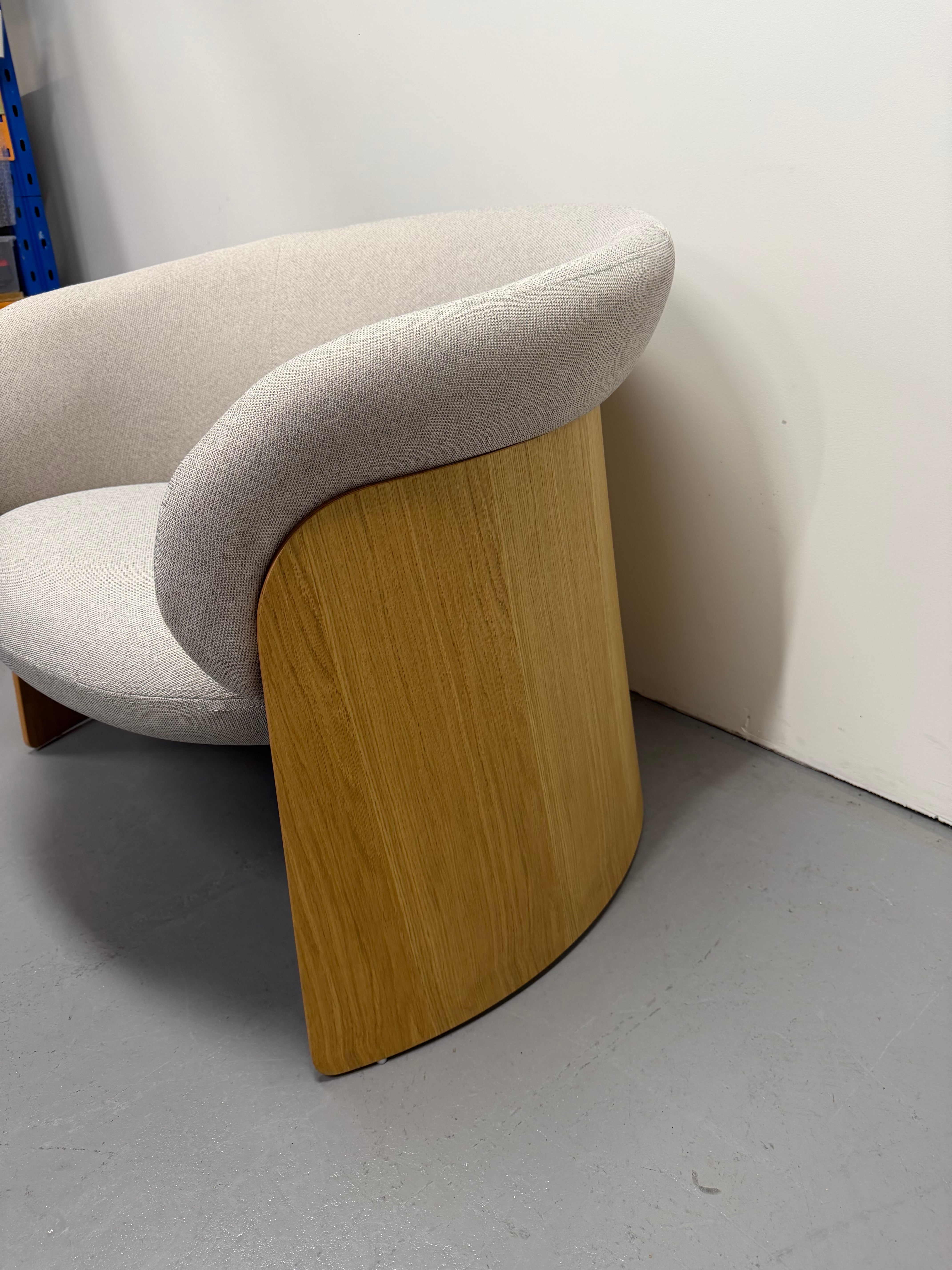 Ondarreta Ginger Wood Armchair Designed in Spain | Ex-Showroom