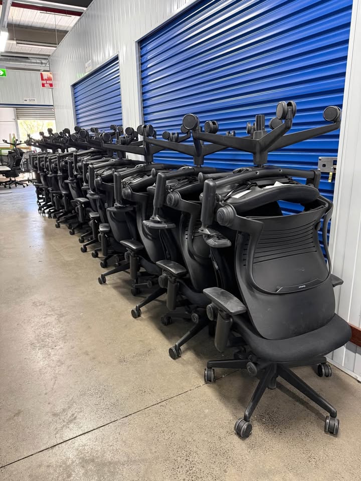 Steelcase Leap V2 Ergonomic Office Chair – Black with Arms