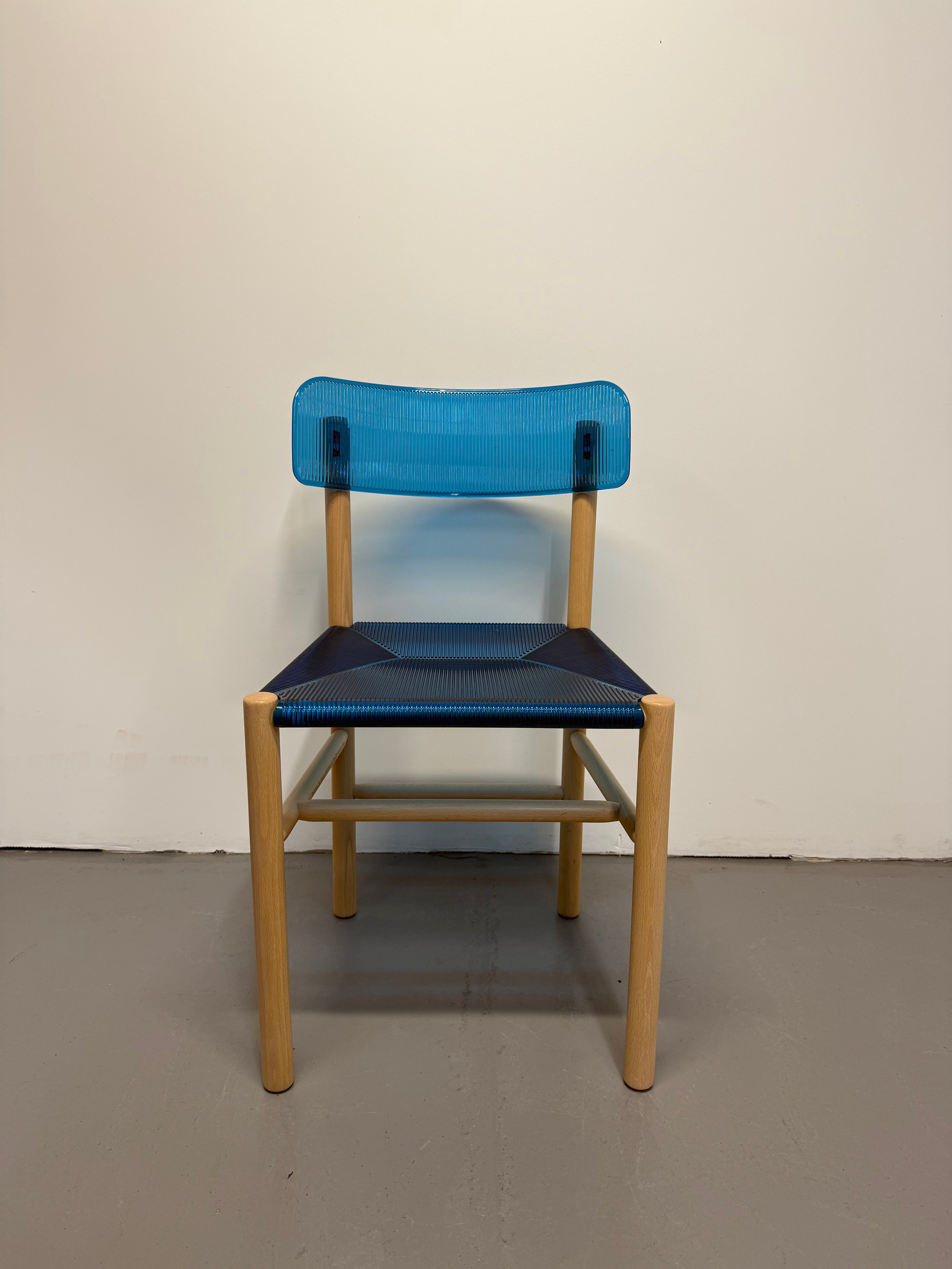RARE Jasper Morrison ‘Trattoria’ Chairs for Magis – Sky Blue (6x Available)