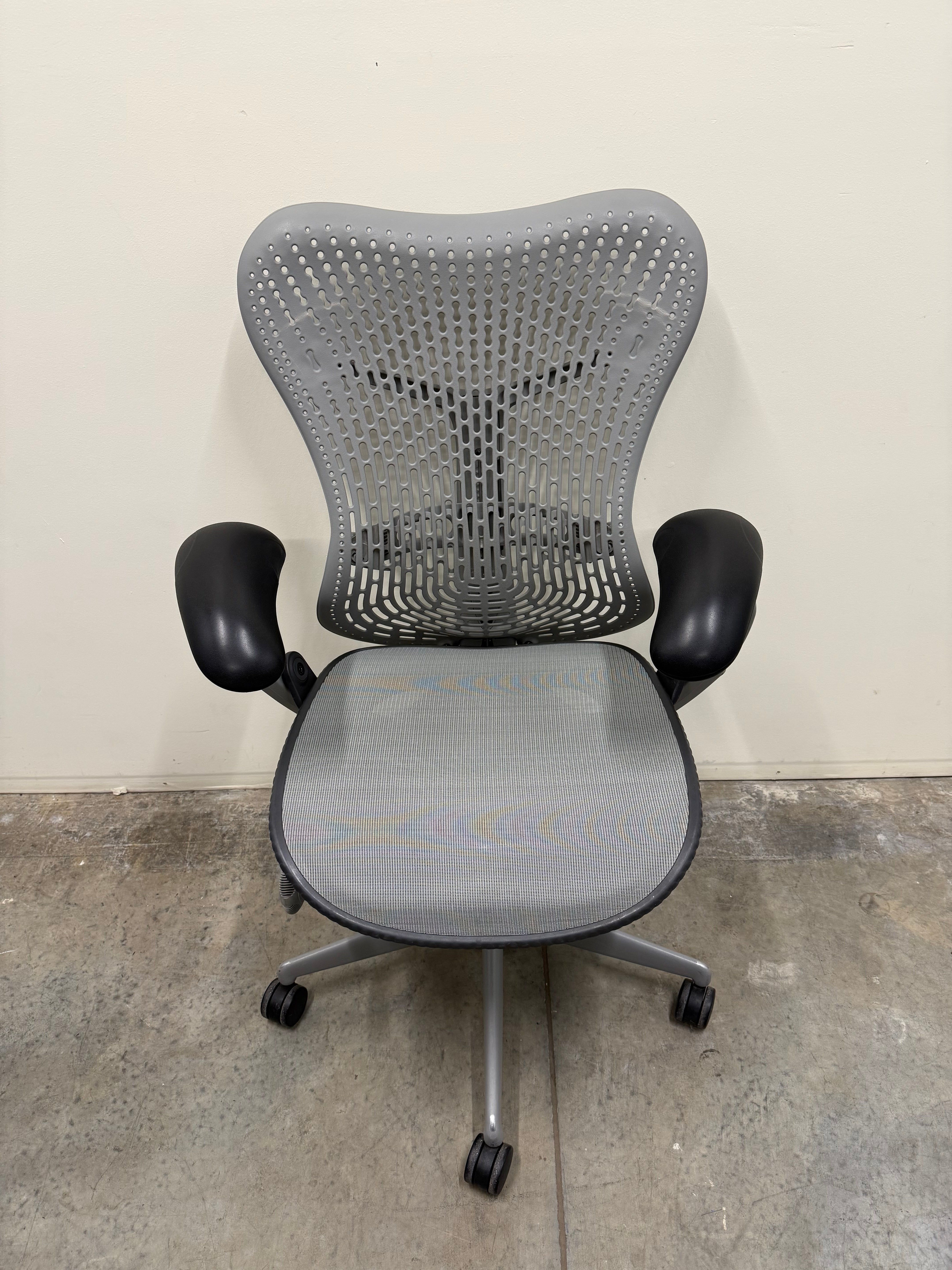 Herman Miller Mirra 1 Office Chair – Grey Seat & Back with Armrests