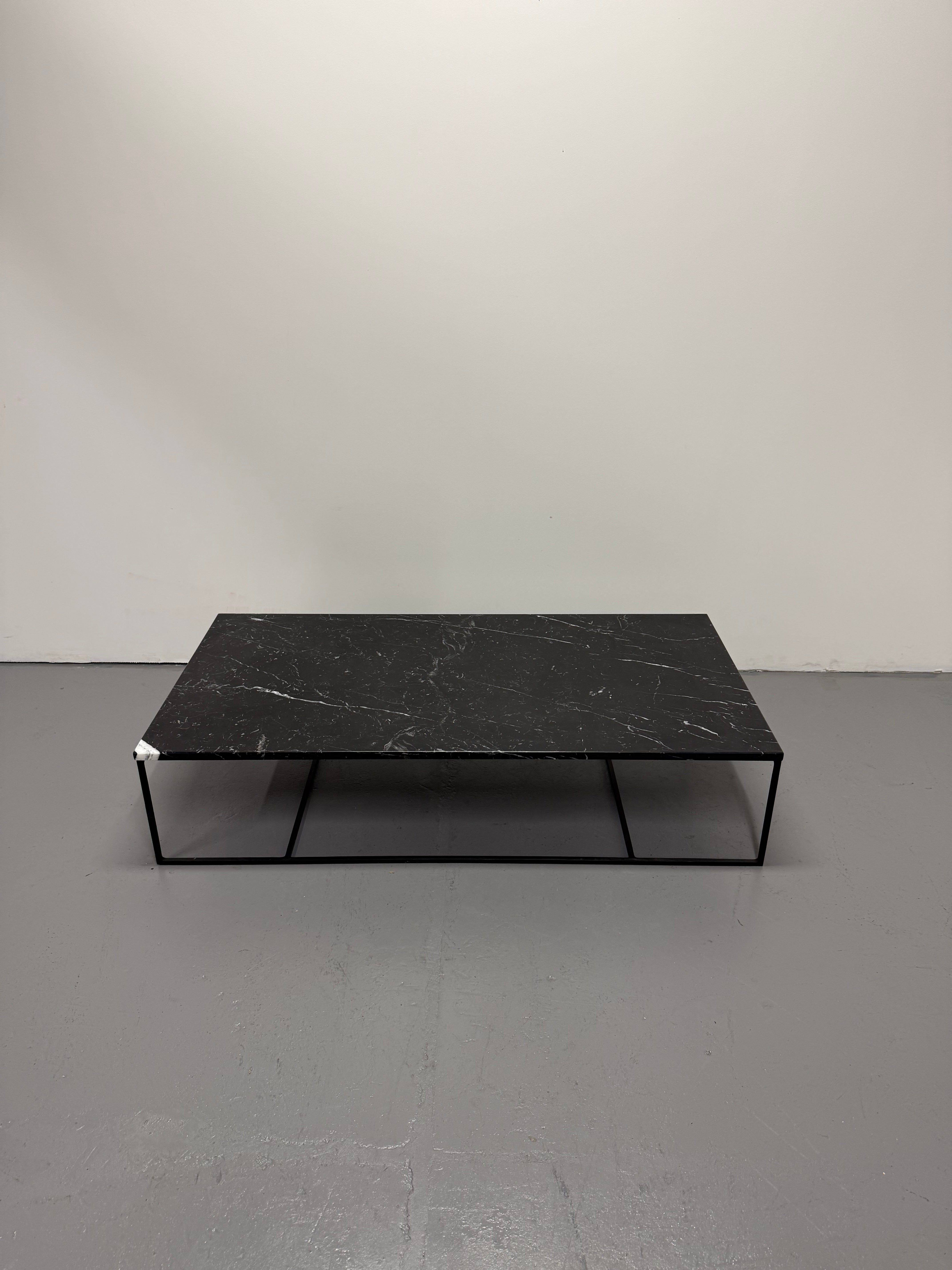 Minotti Calder Coffee Table – Marble Top / Metal Base