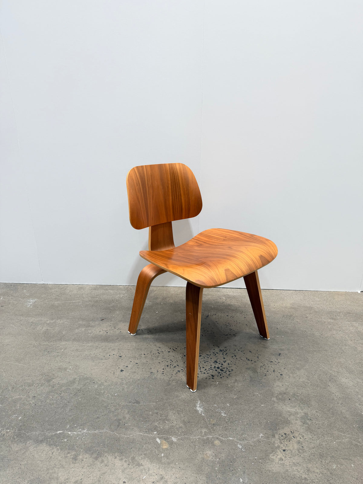 Authentic Eames DCW Molded Plywood Dining Chair - Walnut