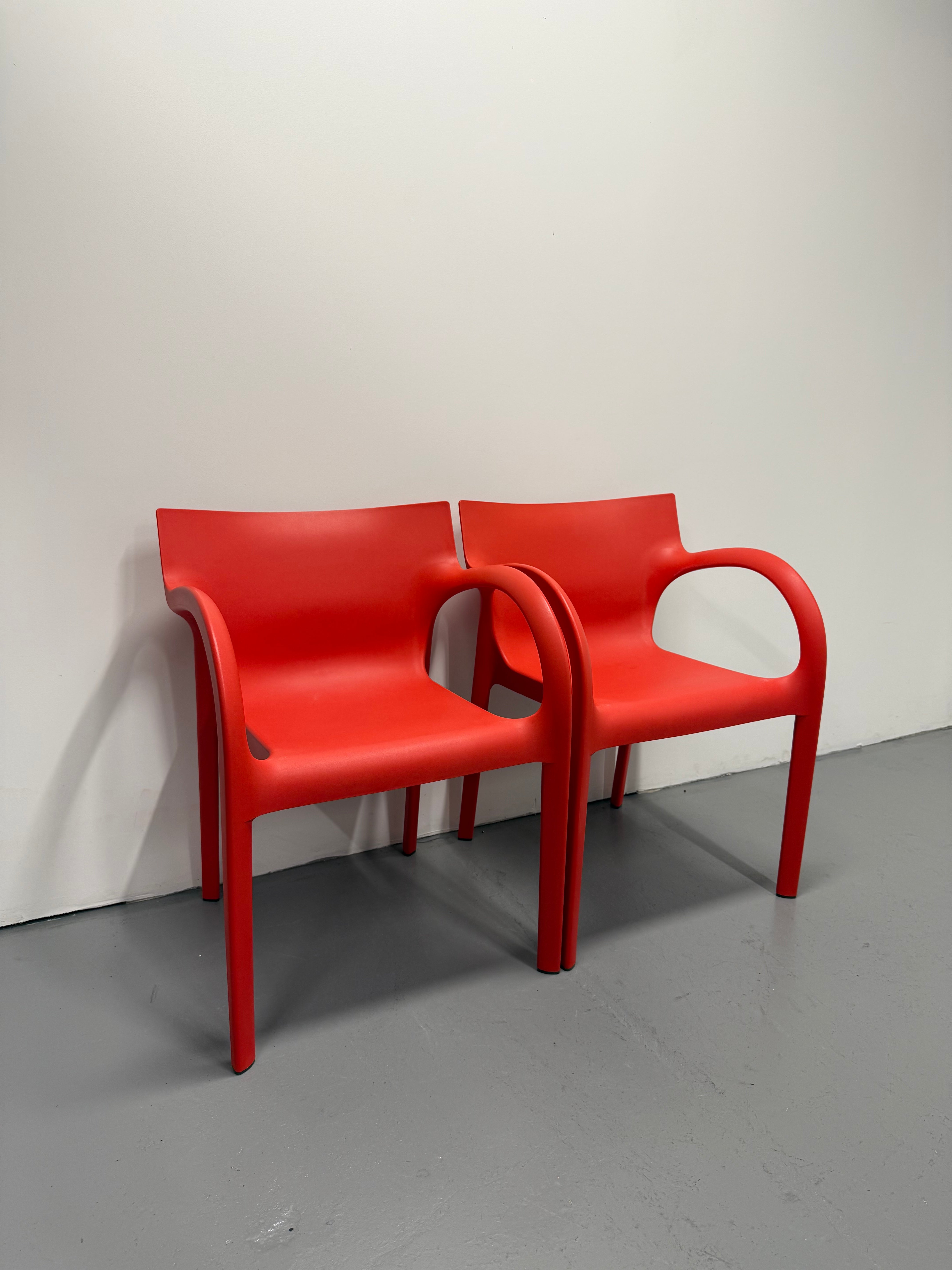 ■Poppy Star/segis/チェア/赤■ Segis Poppy Star Outdoor Chair – Red (4-Leg Base)