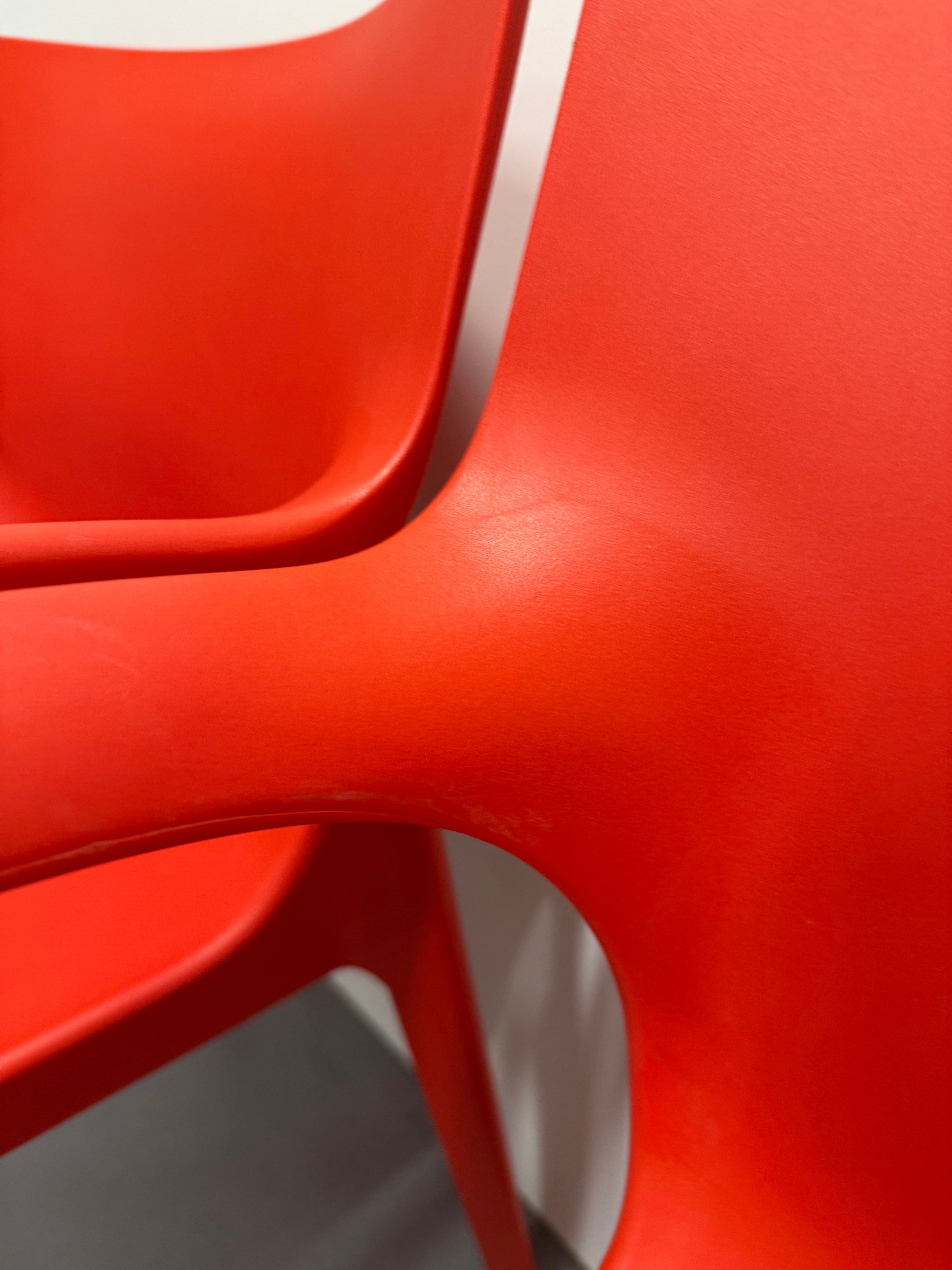 Segis Poppy Star Outdoor Chair – Red (4-Leg Base)