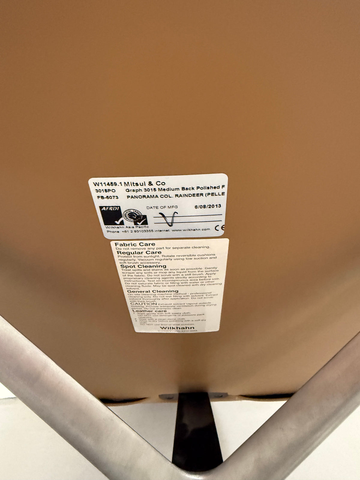 Wilkhahn Graph 301/5 Medium Back Conference Chair by Jehs + Laub – Reindeer Tan Leather
