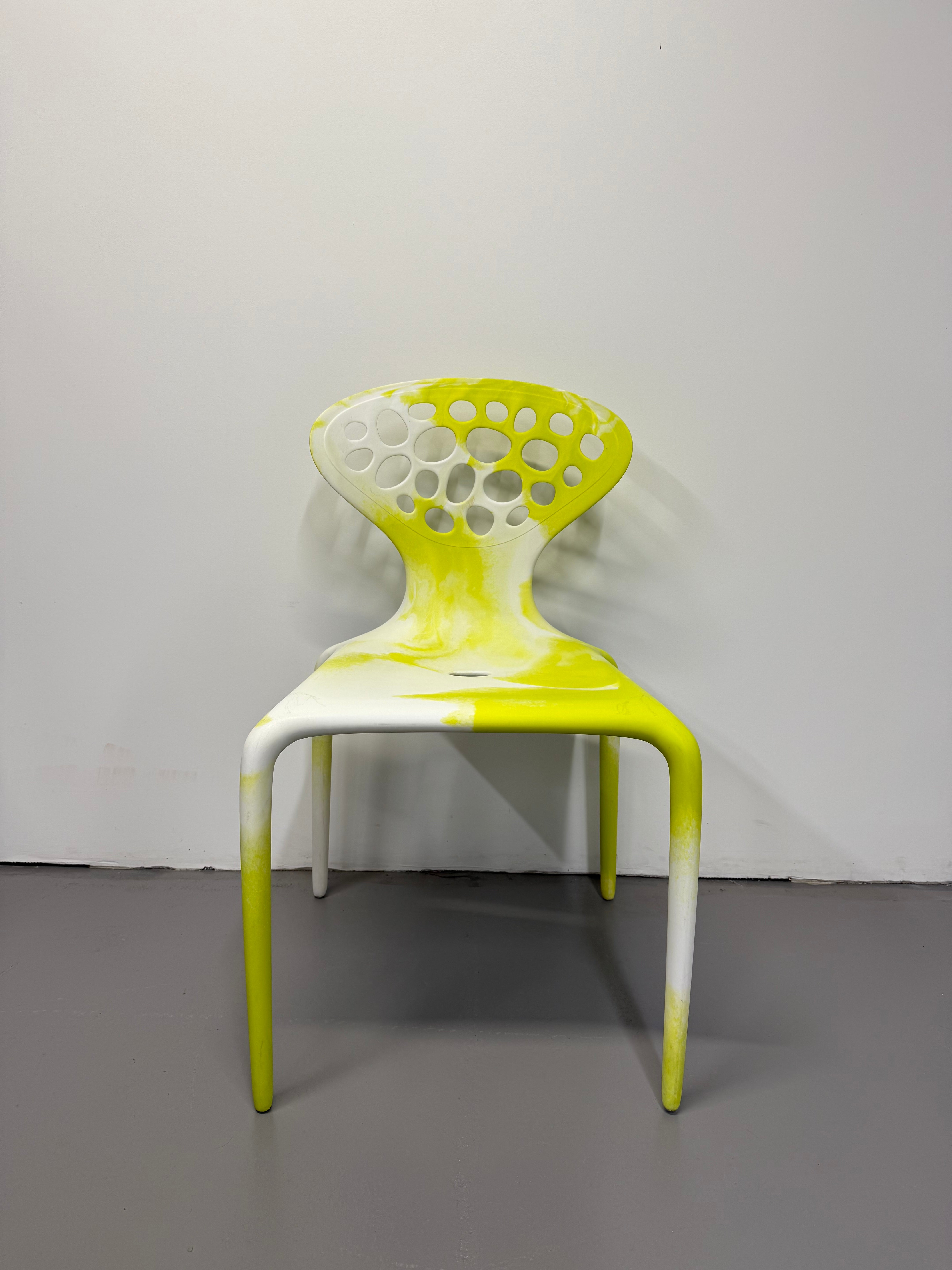 Moroso Supernatural Chair by Ross Lovegrove – Bi-Colour White/Yellow (2005)