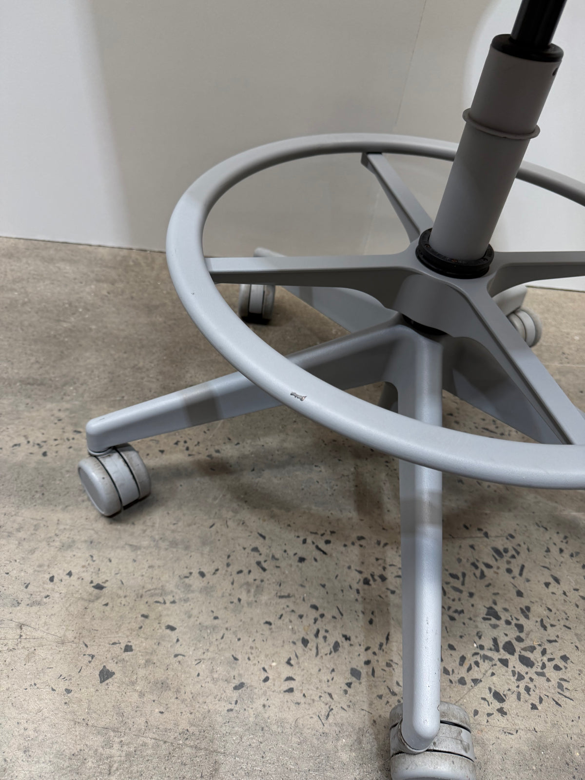Steelcase Node Stool – Yellow Shell, Five-Star Base – view 6 – pre-owned