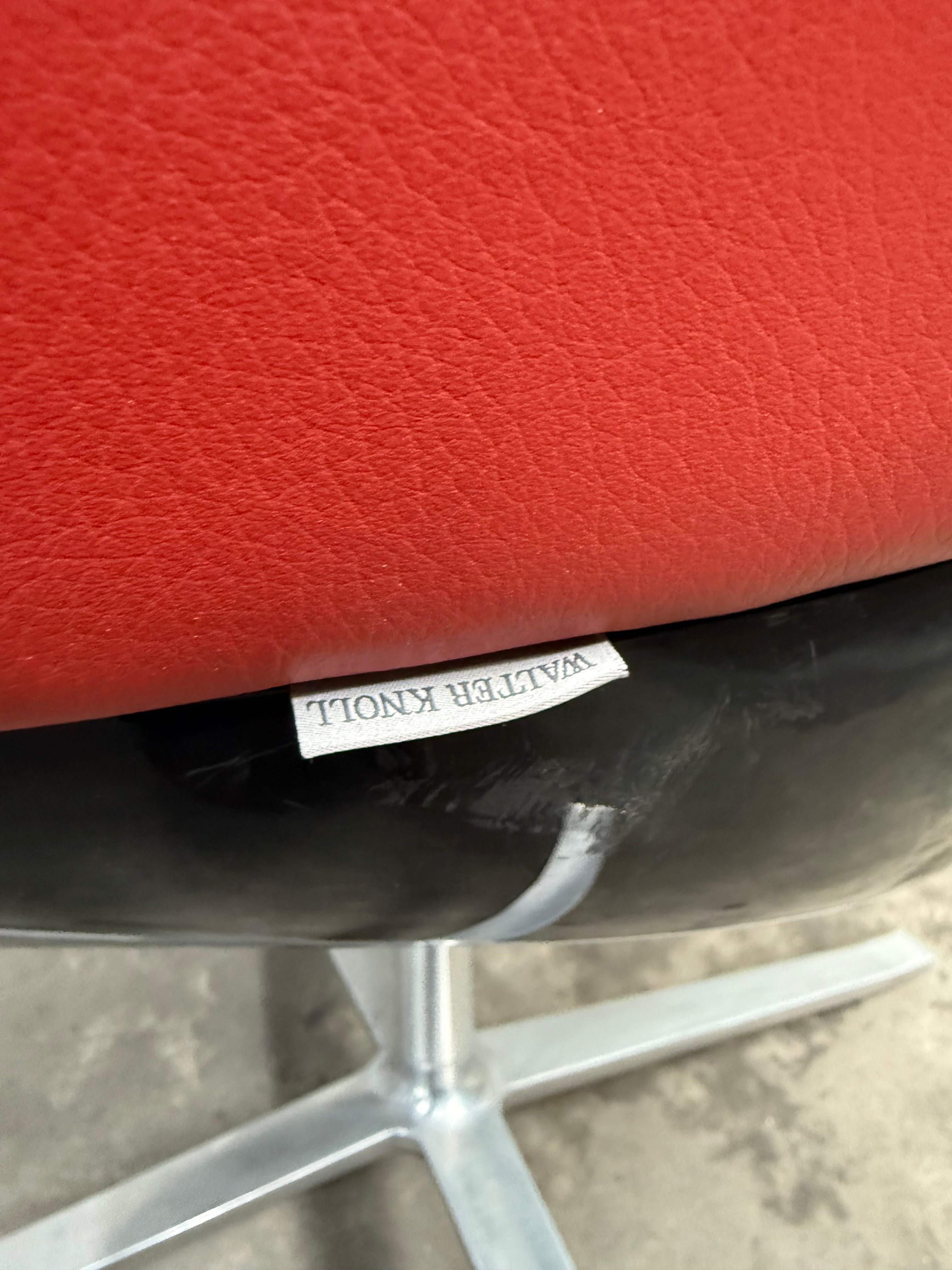 Walter Knoll Turtle Chair – Red Leather