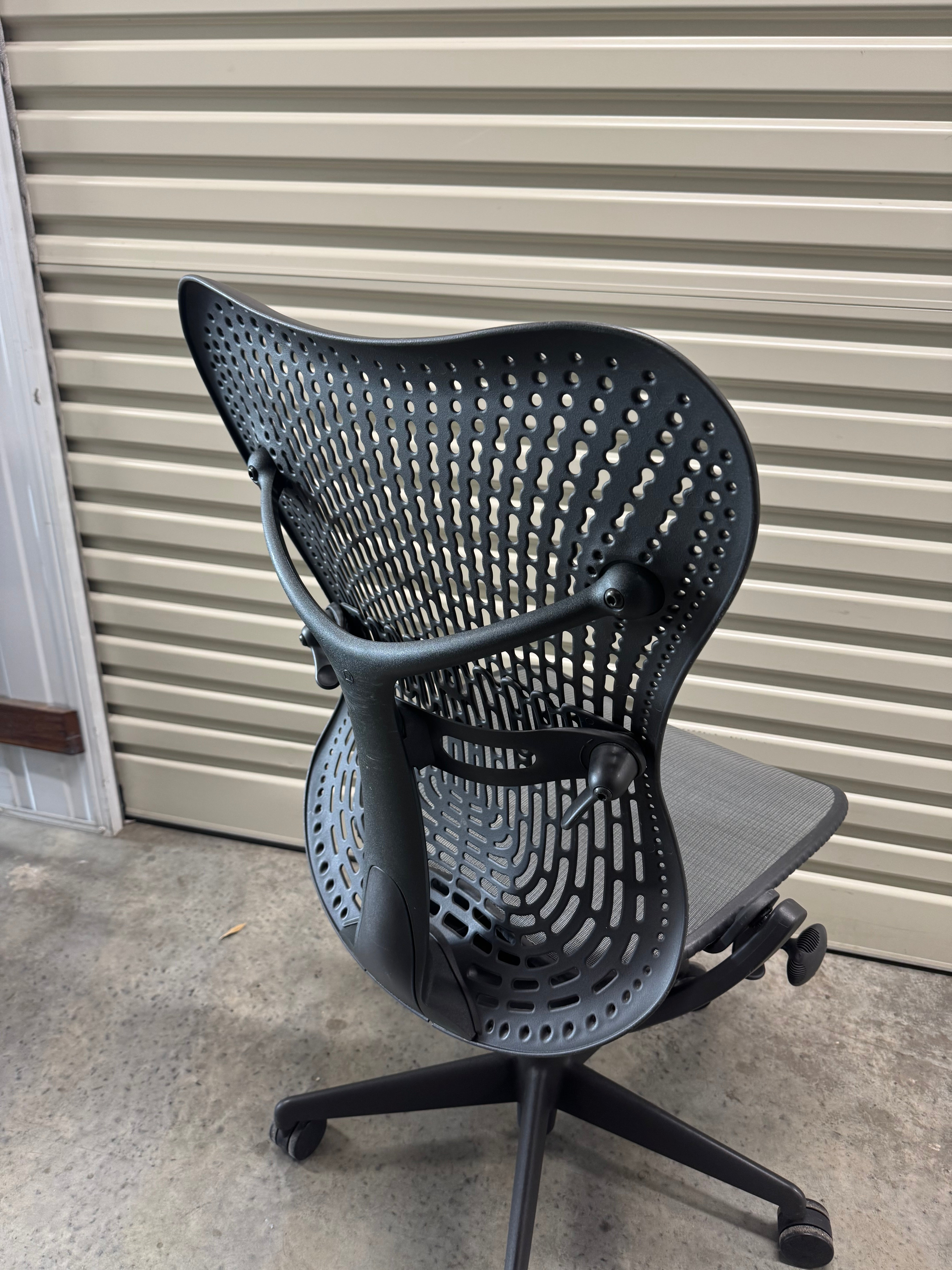 Herman Miller Mirra Office Chair no Arms - Graphite - Front and Back Tilt Lock
