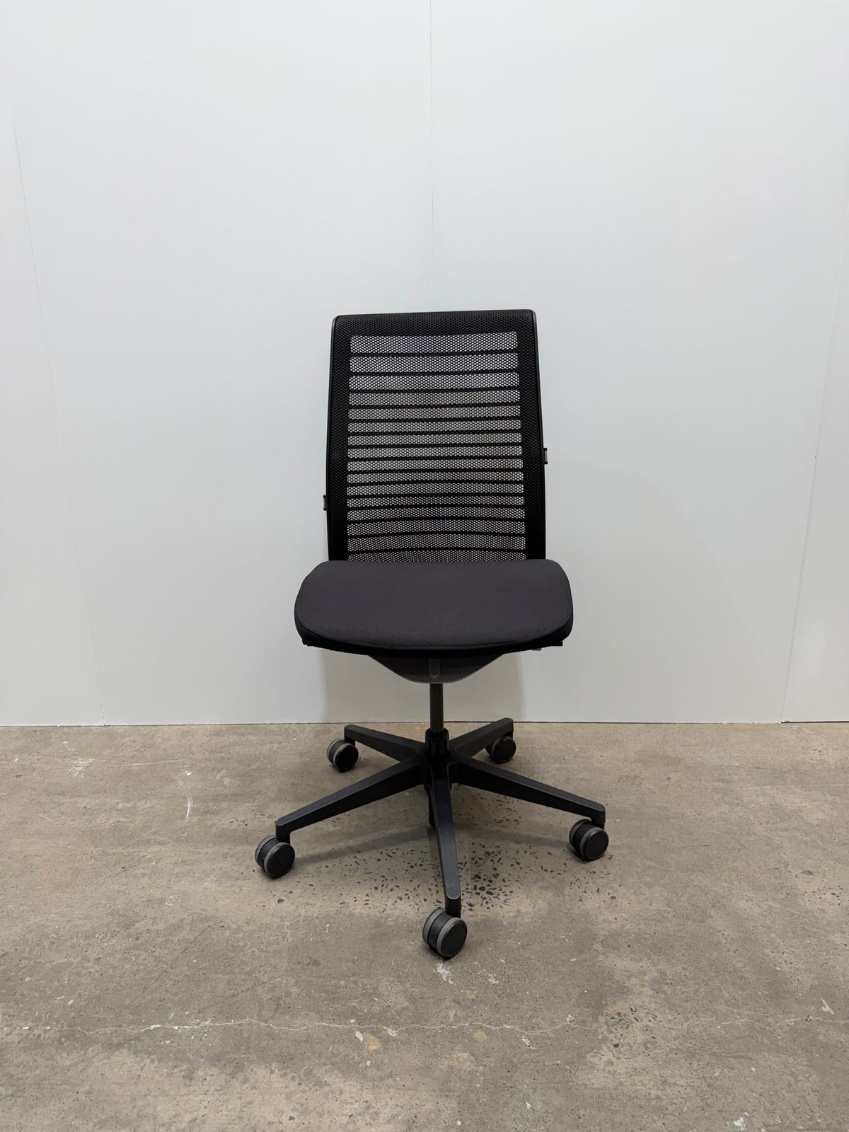 Steelcase Think V2 Task Chair – Black, No Arms – view 1 – pre-owned