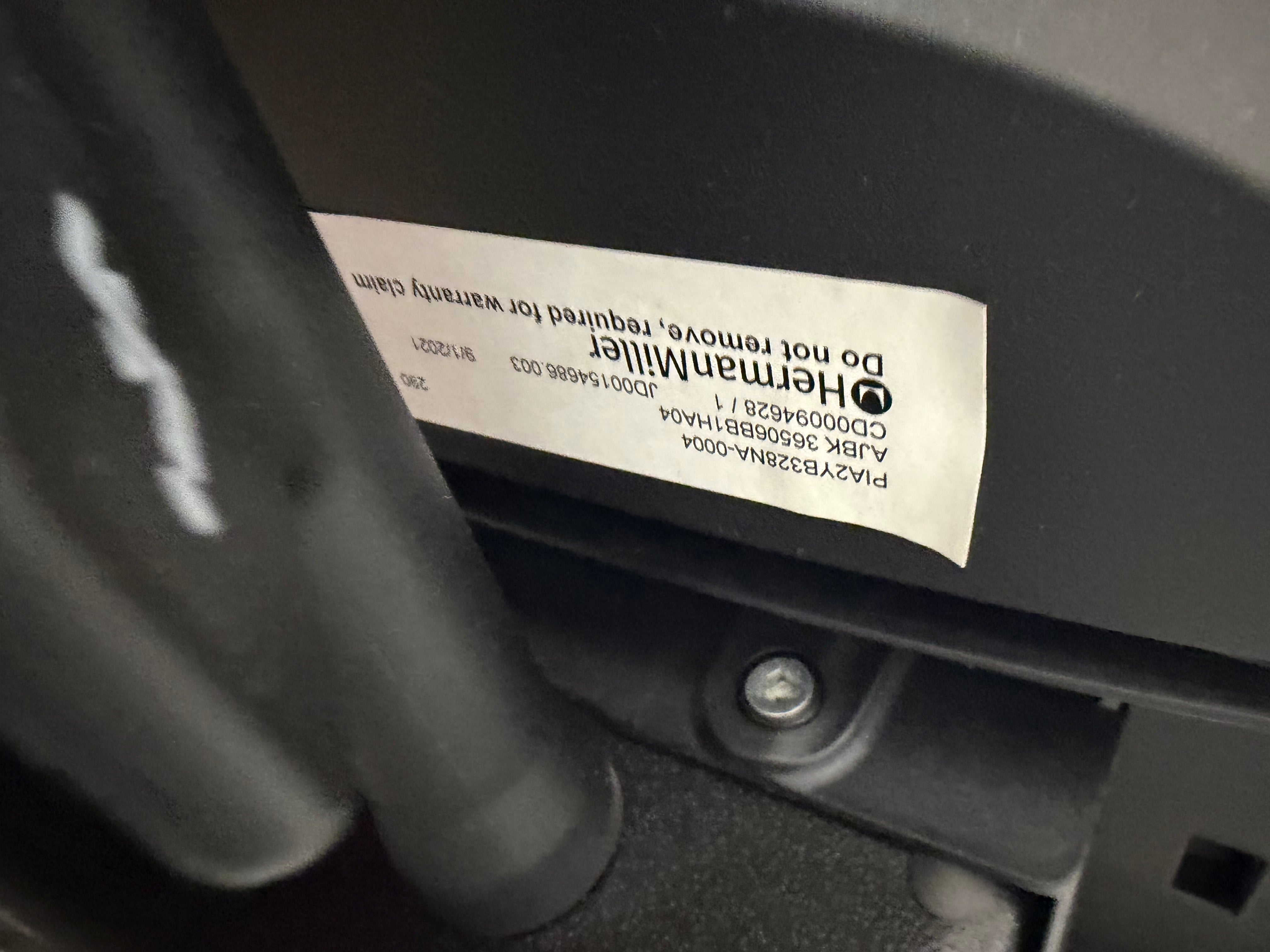 Herman Miller Verus Suspension Back Task Chair - No Arms