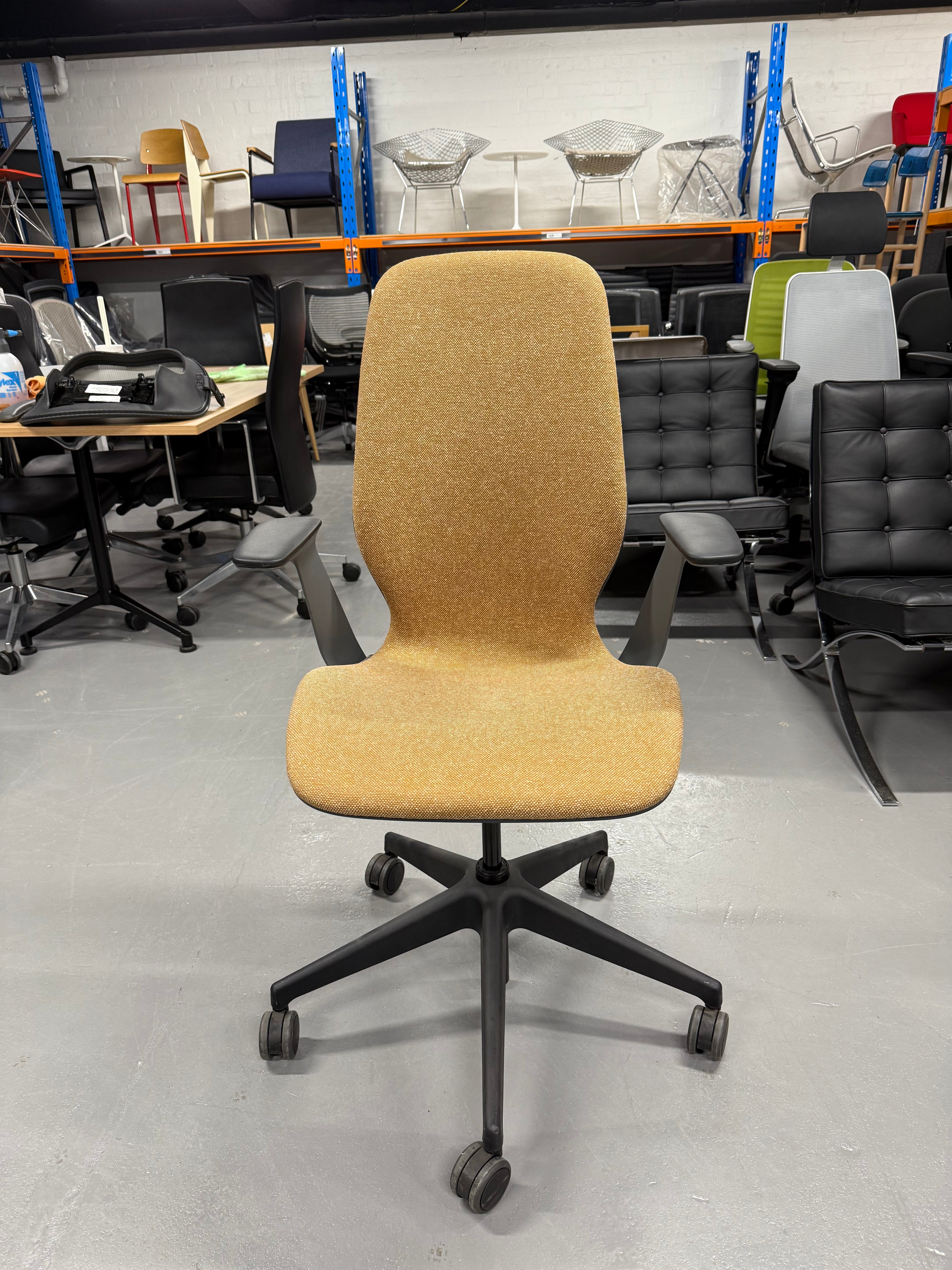 Steelcase SILQ Ergonomic Office Chair – Yellow Fabric