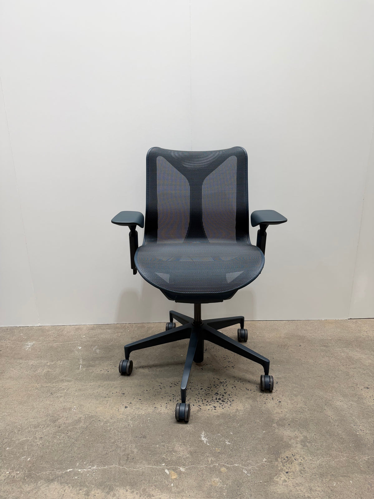 Herman Miller Cosm Chair – Low Back, Nightfall, Height-Adjustable Arms – view 1 – pre-owned