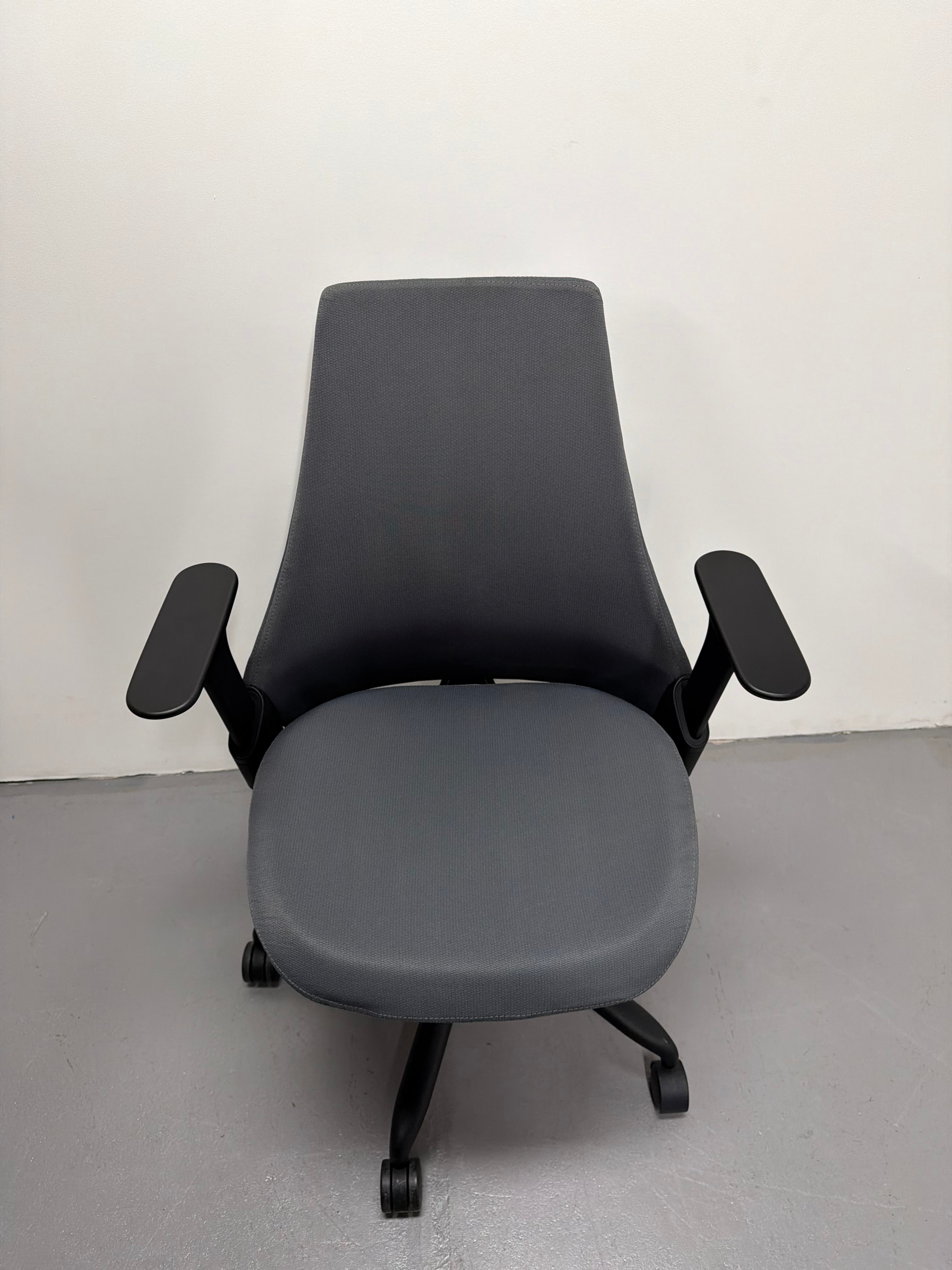 Herman Miller Sayl Task Chair with Armrests - Grey upholstered back