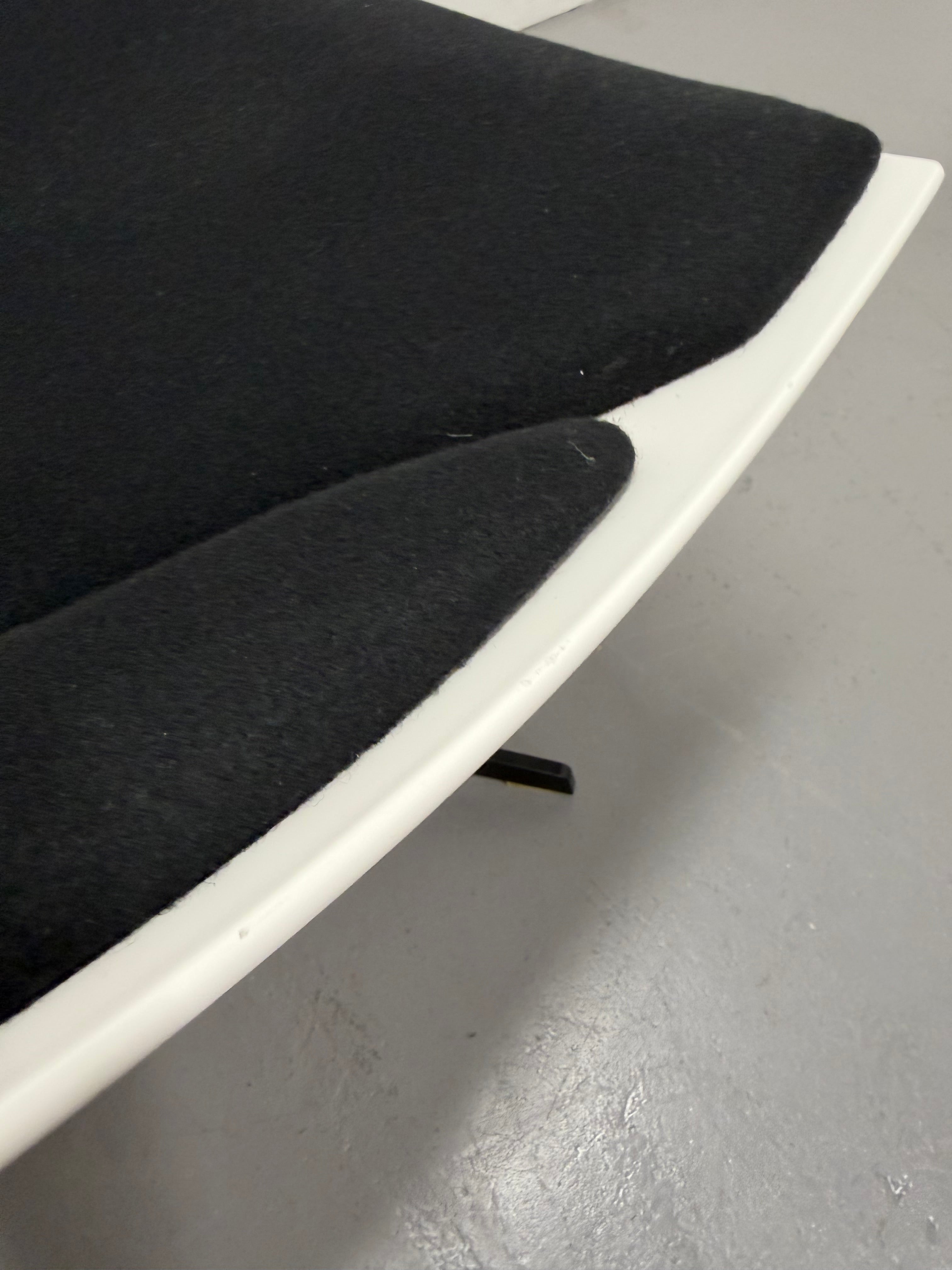 Fritz Hansen Space Lounge Chair by Jehs + Laub – White & Black