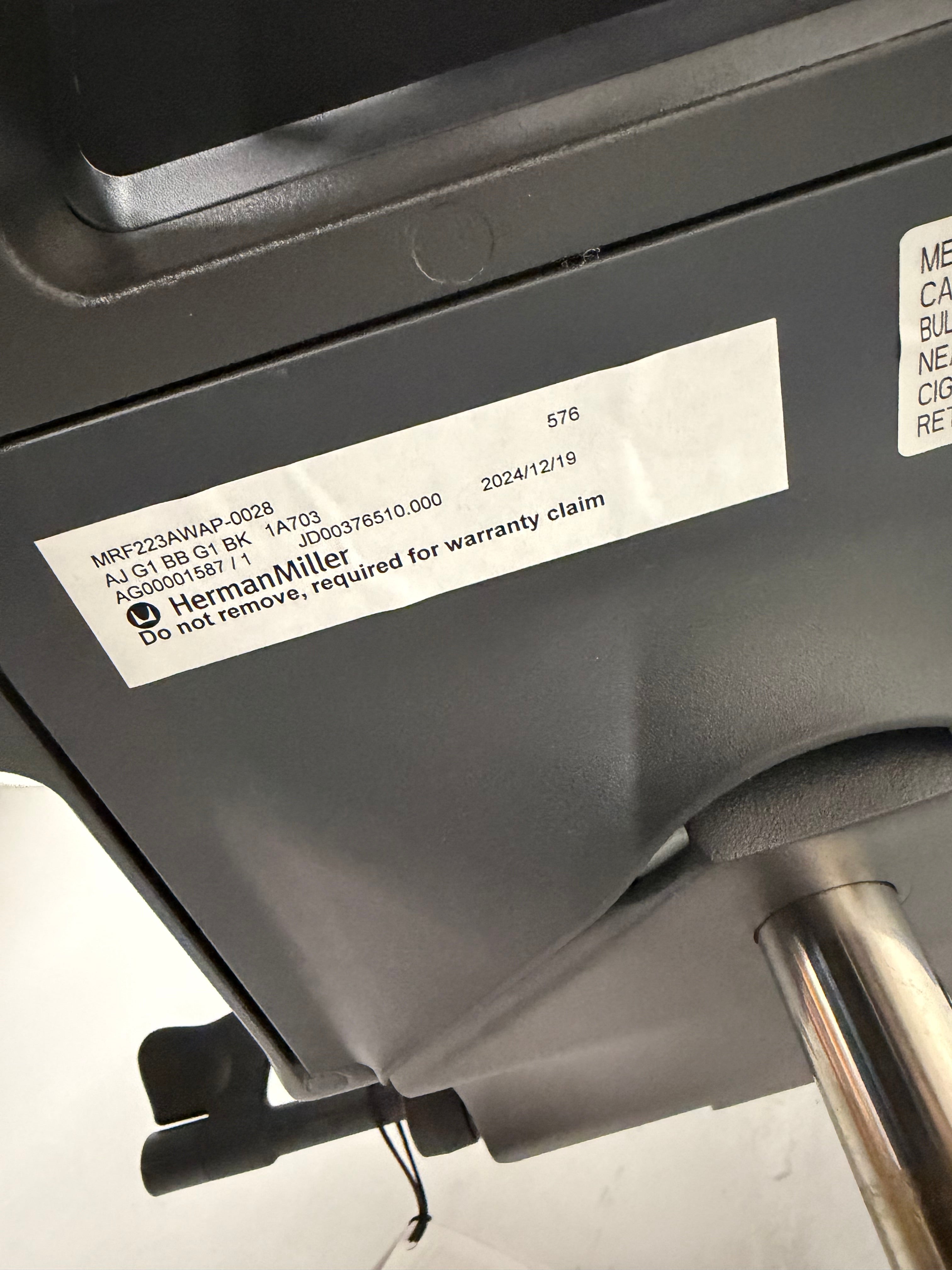 Herman Miller Mirra 2 Graphite Task Chair with TriFlex Back | Ex-Showroom
