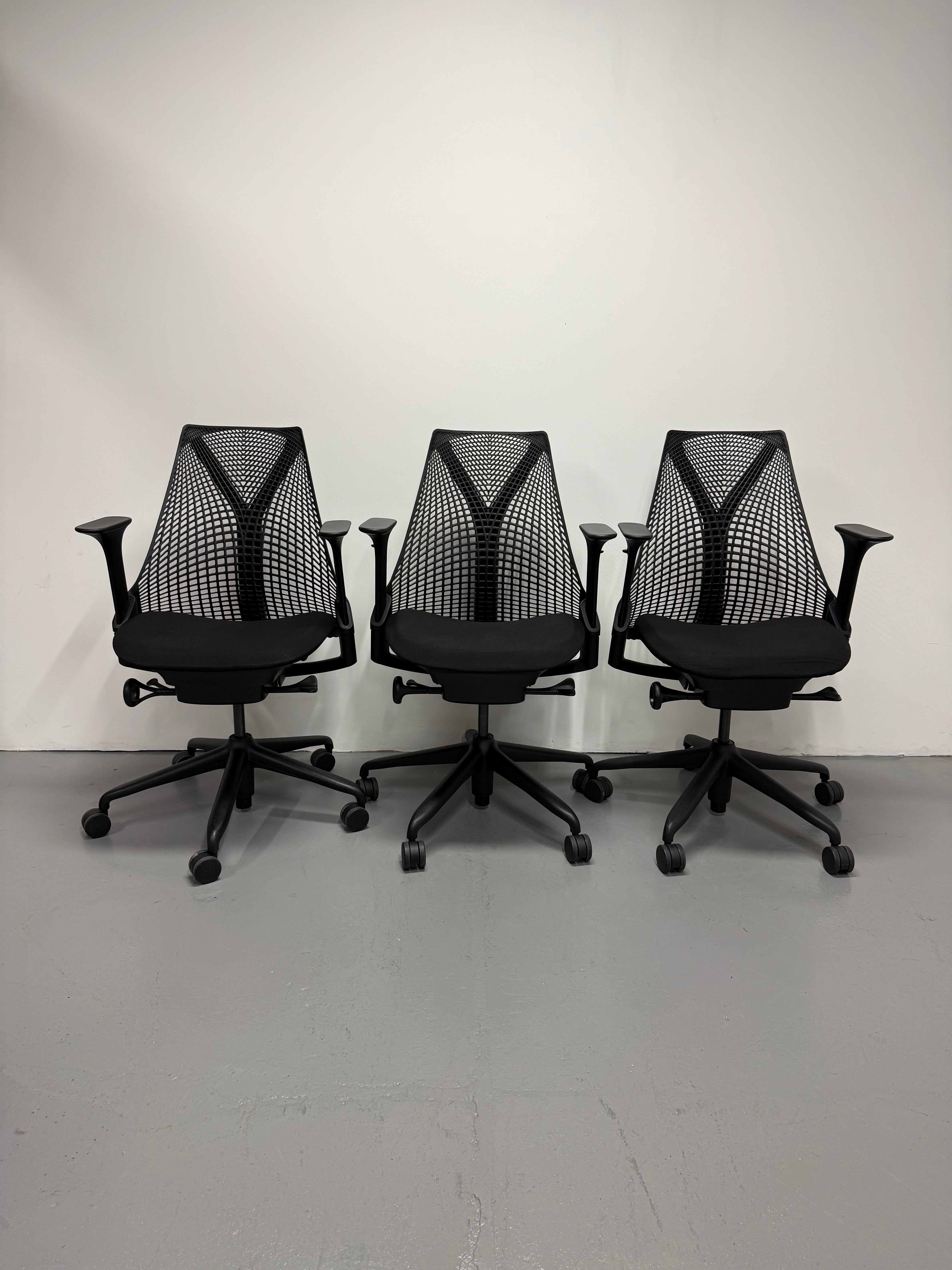 Herman Miller Sayl Task Chair - Black with Armrests