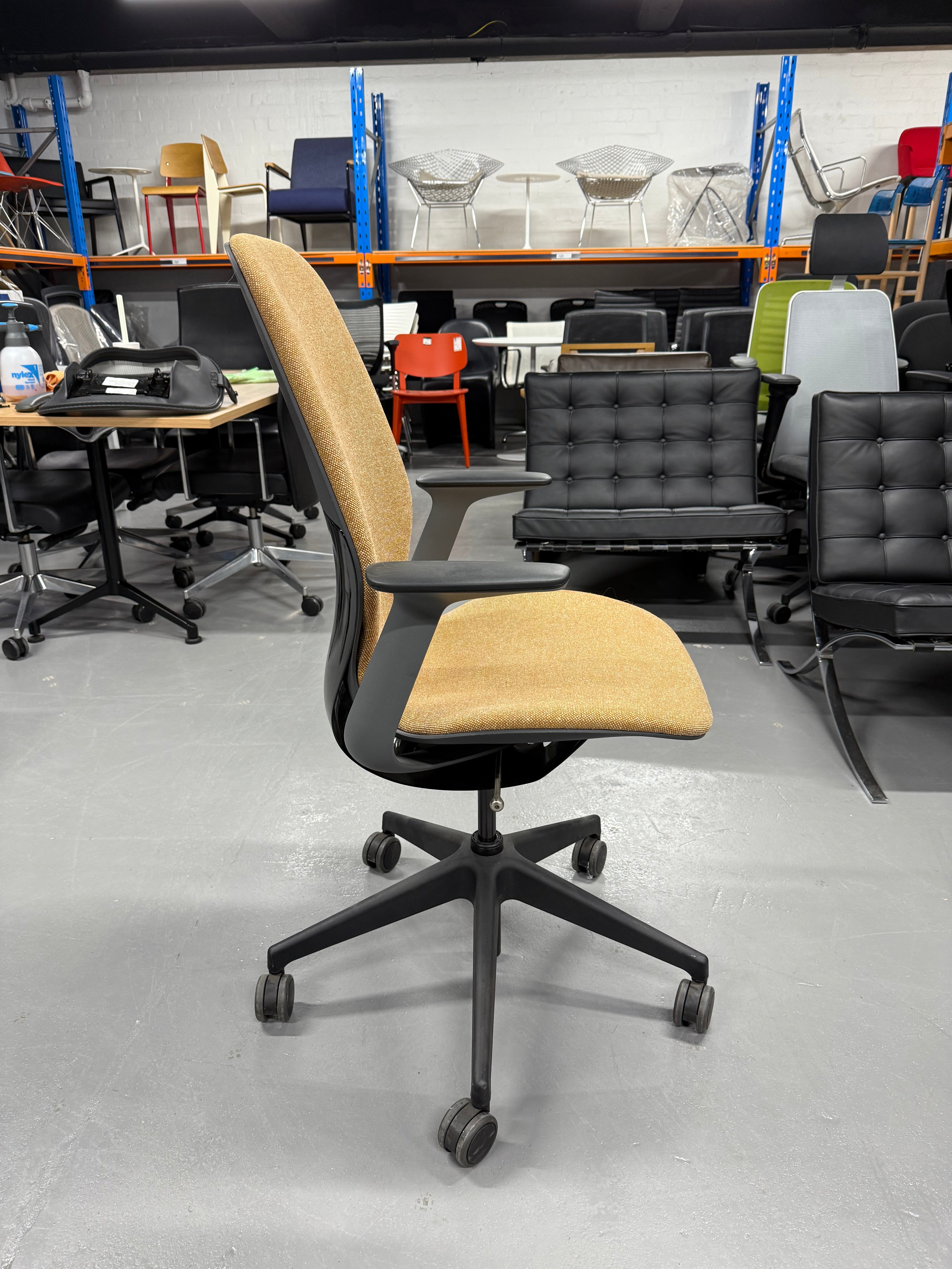 Steelcase SILQ Ergonomic Office Chair – Yellow Fabric
