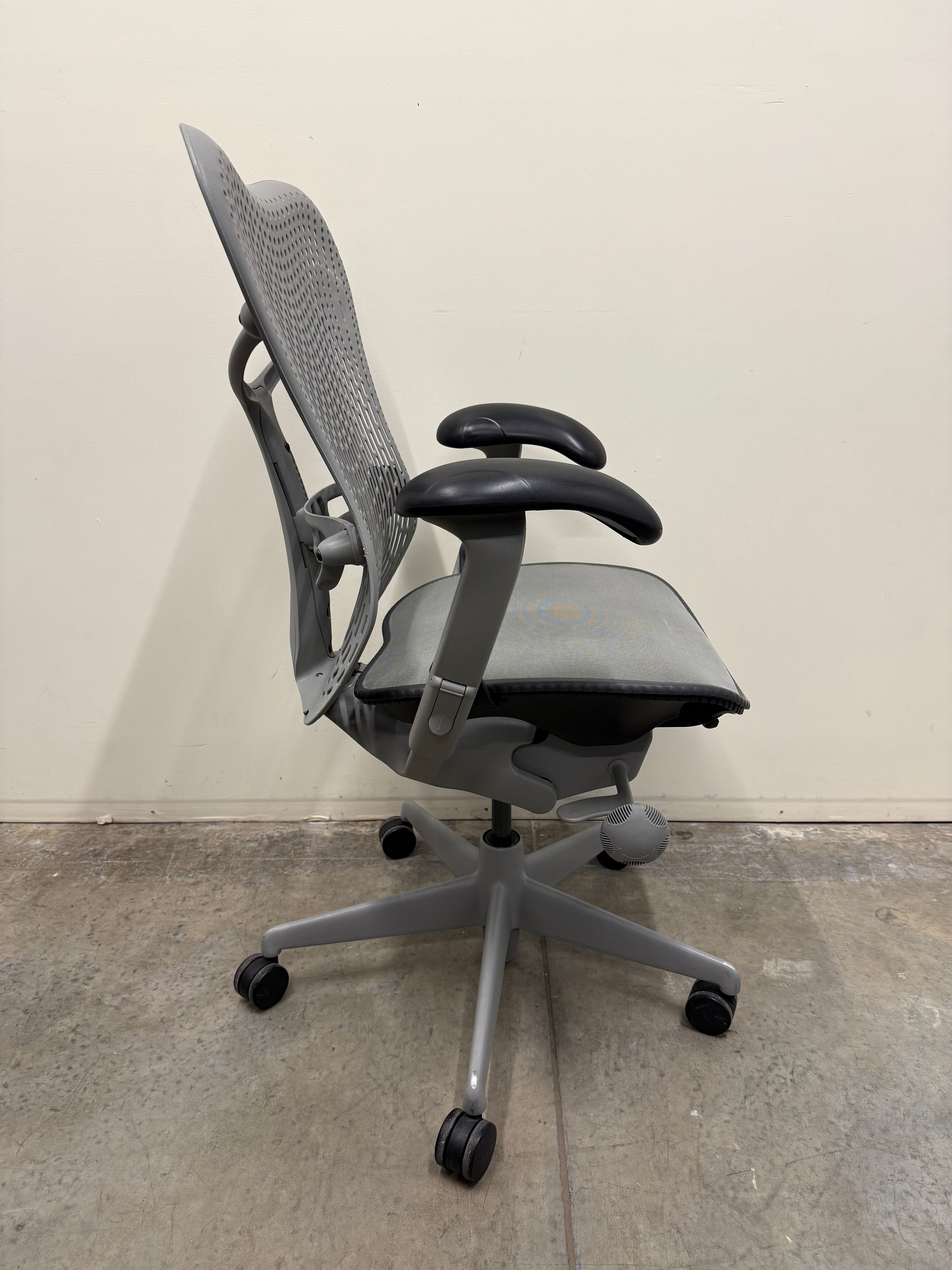 Herman Miller Mirra 1 Office Chair – Grey Seat & Back with Armrests