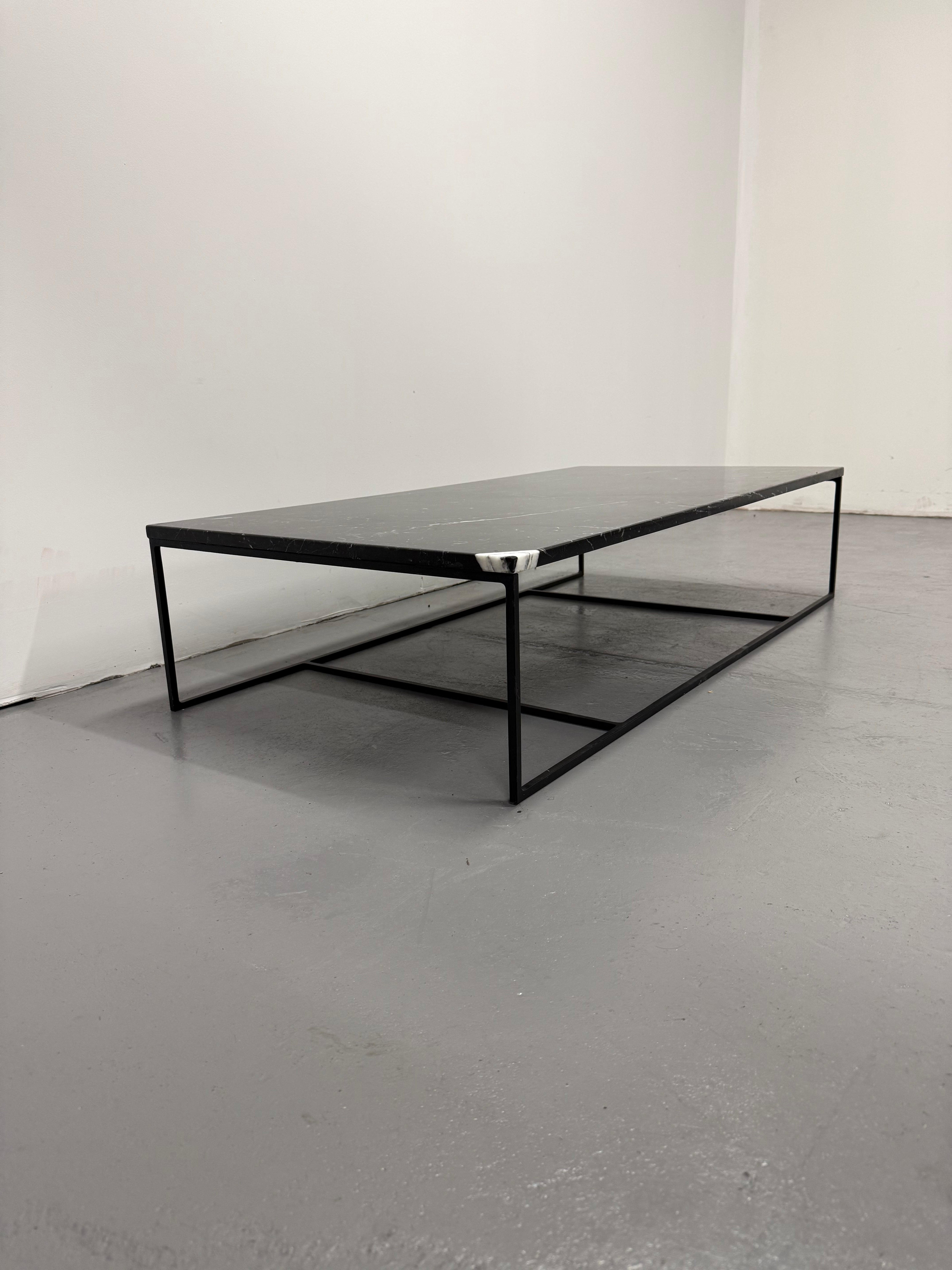 Minotti Calder Coffee Table – Marble Top / Metal Base