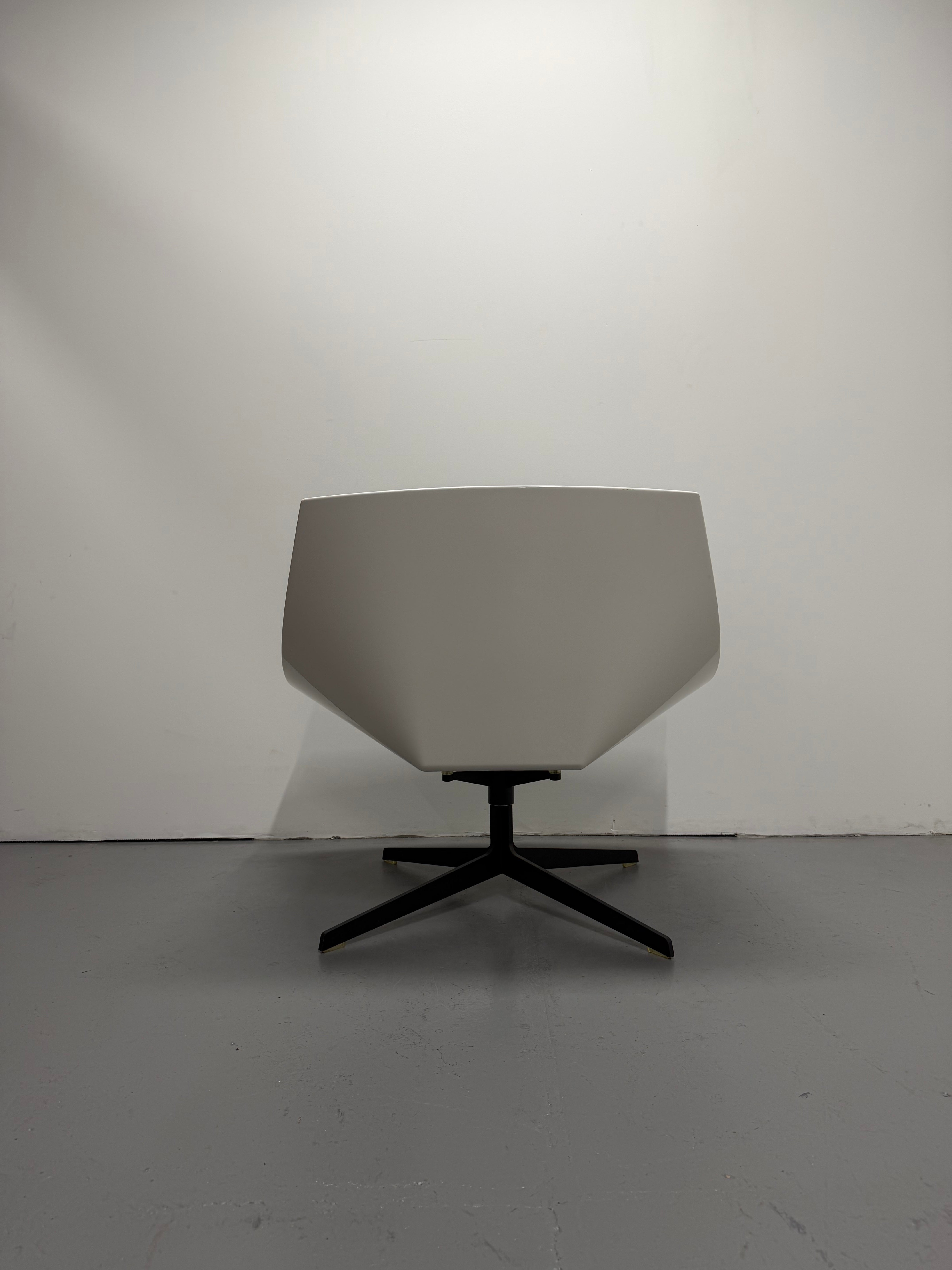 Fritz Hansen Space Lounge Chair by Jehs + Laub – White & Black