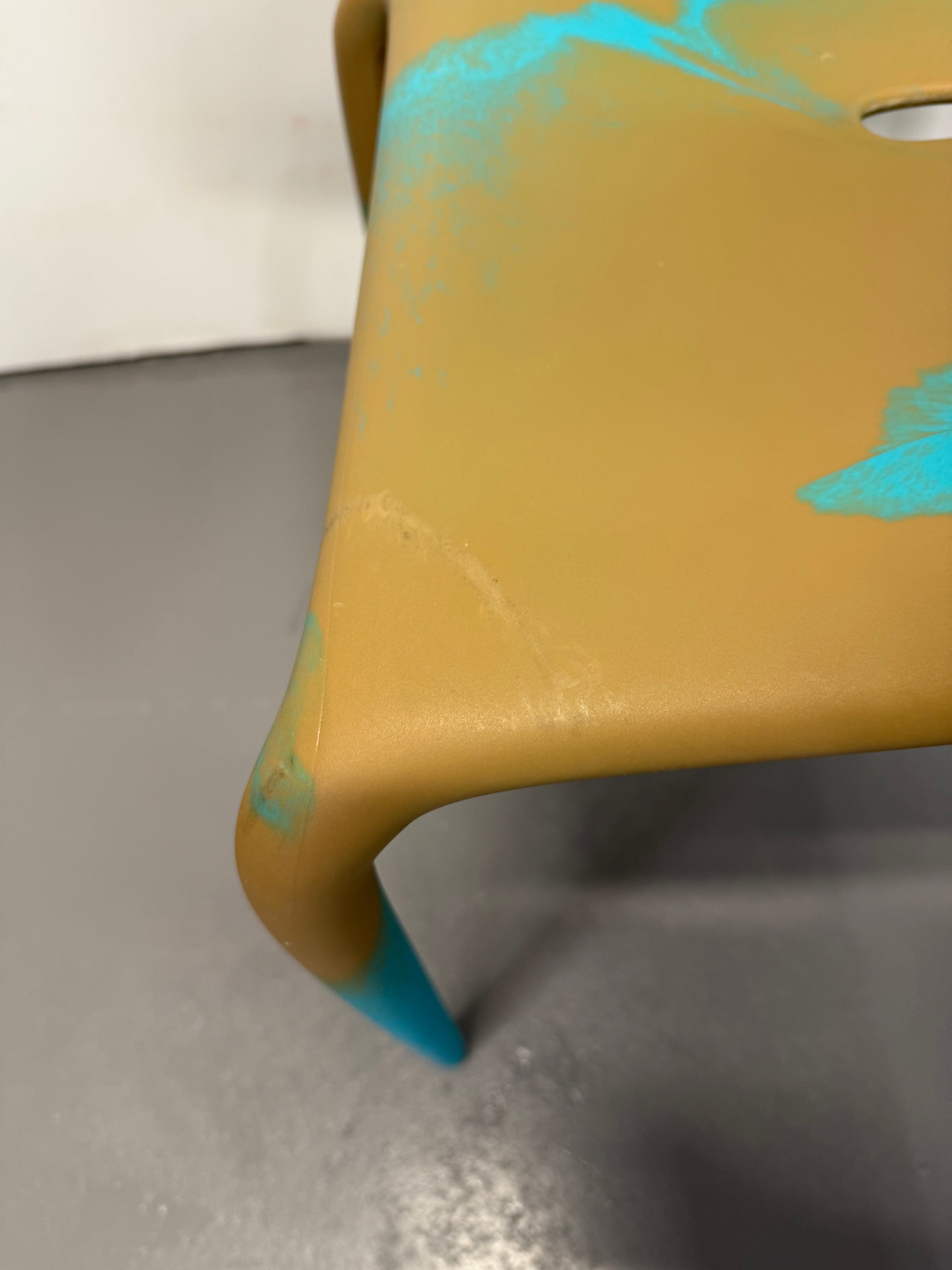 Moroso Supernatural Chair by Ross Lovegrove – Bi-Colour Turquoise/Cappuccino (2005)