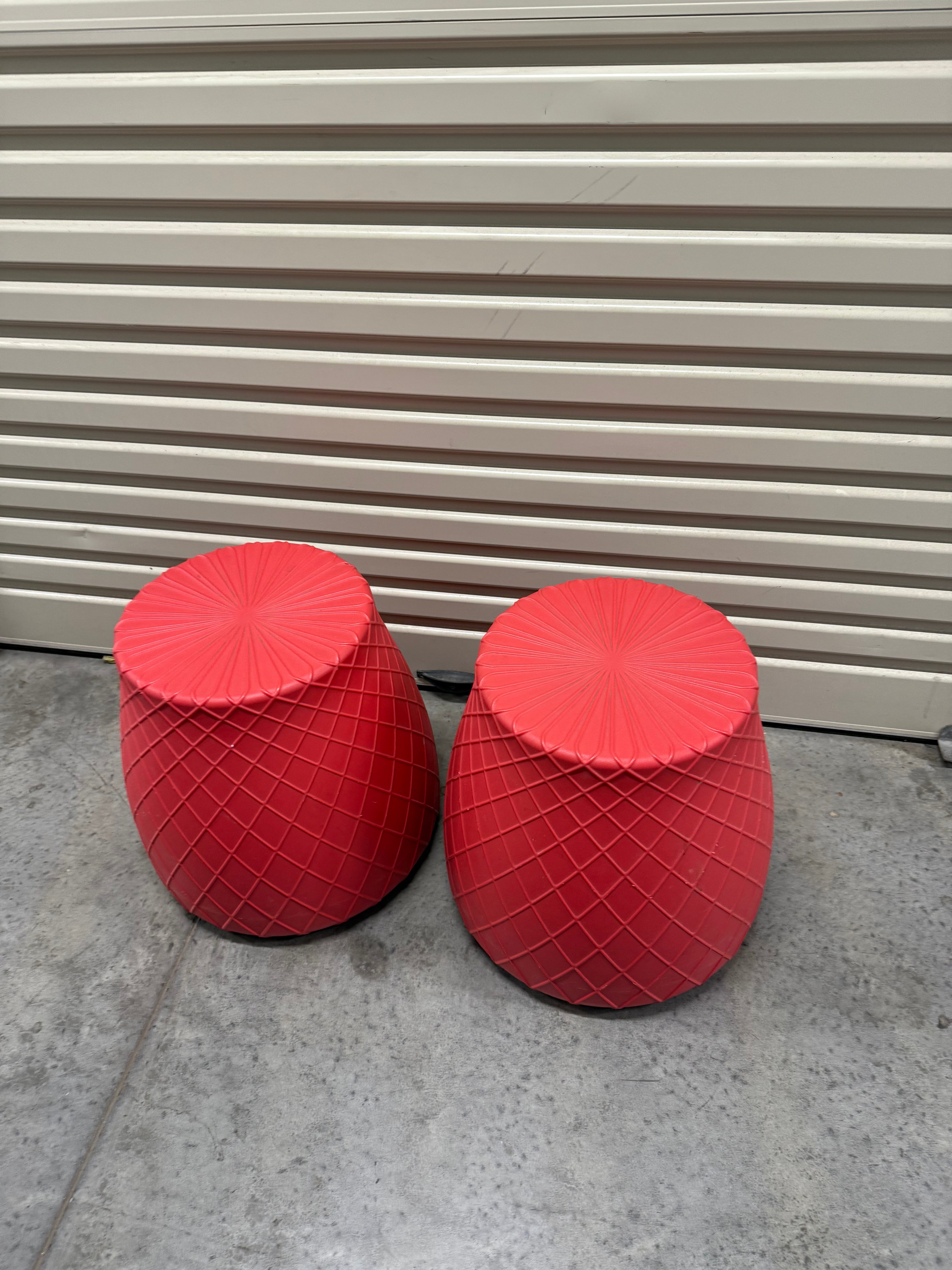 Panier Stool / Side Table – Helen Kontouris Design - Red