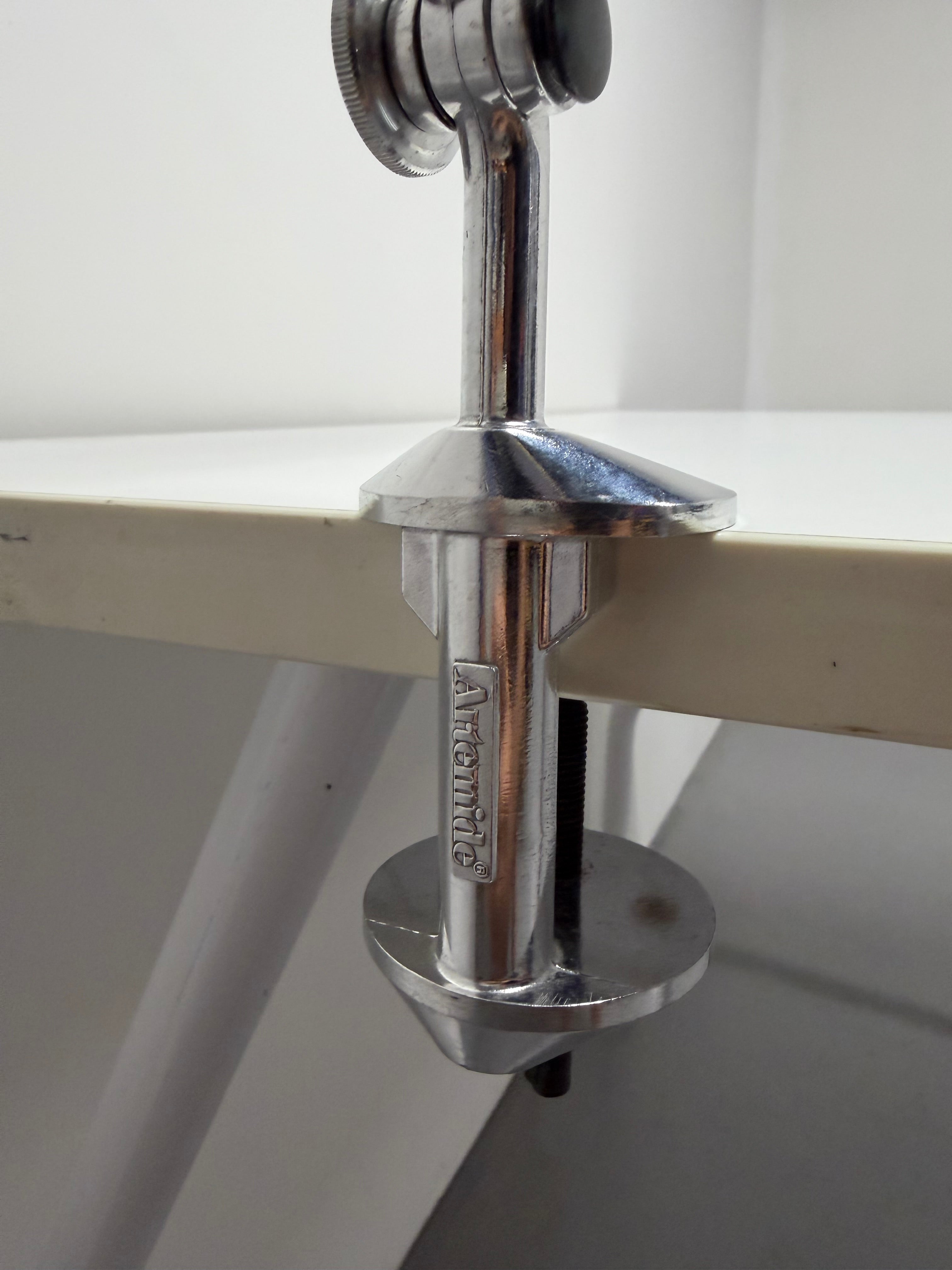 Artemide Tolomeo Mini Desk Lamp White - Clamp Mount | De Lucchi & Fassina