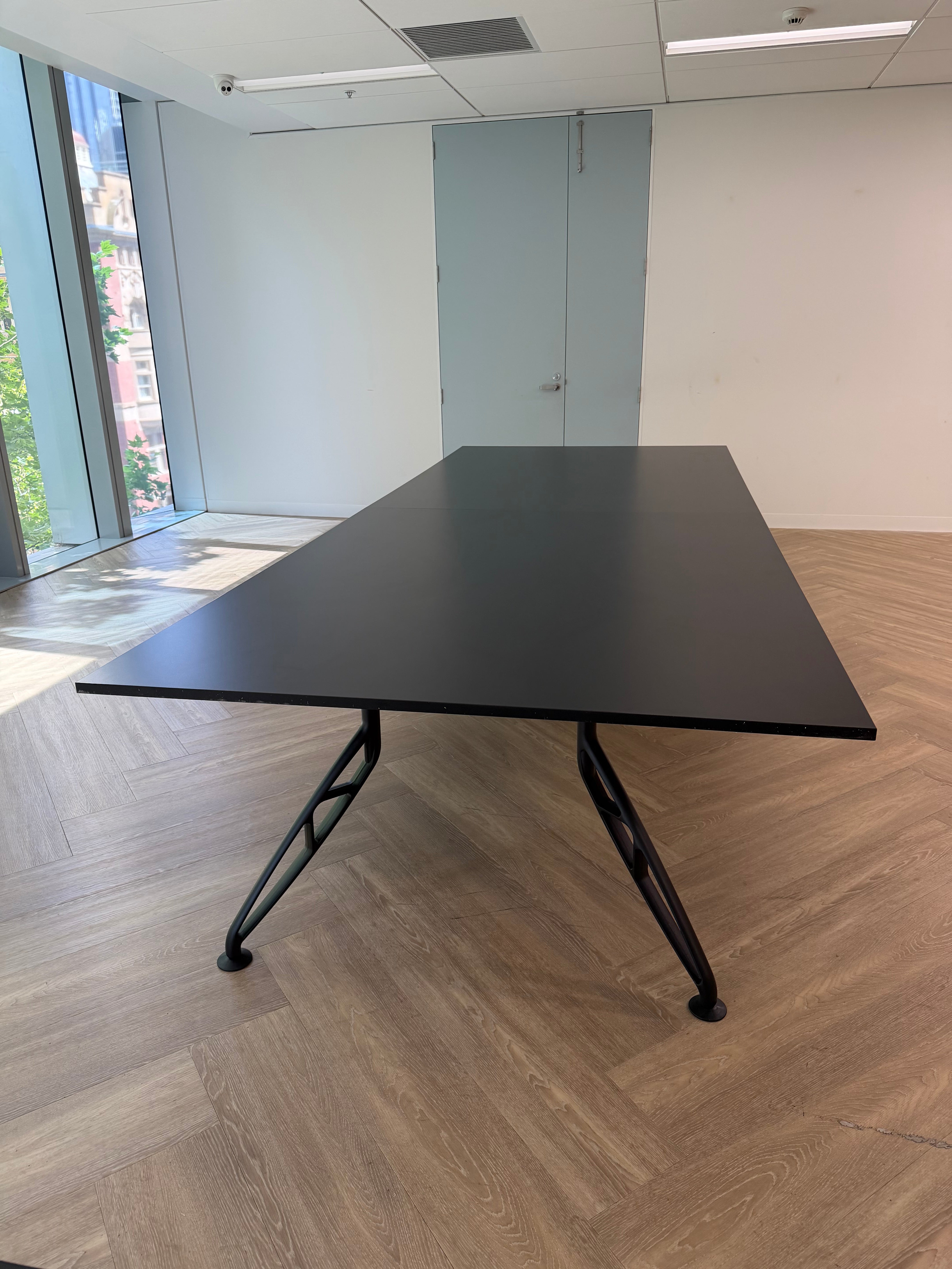 Thinking Works Trapeze Boardroom Table - Black - 4000 × 1600 mm