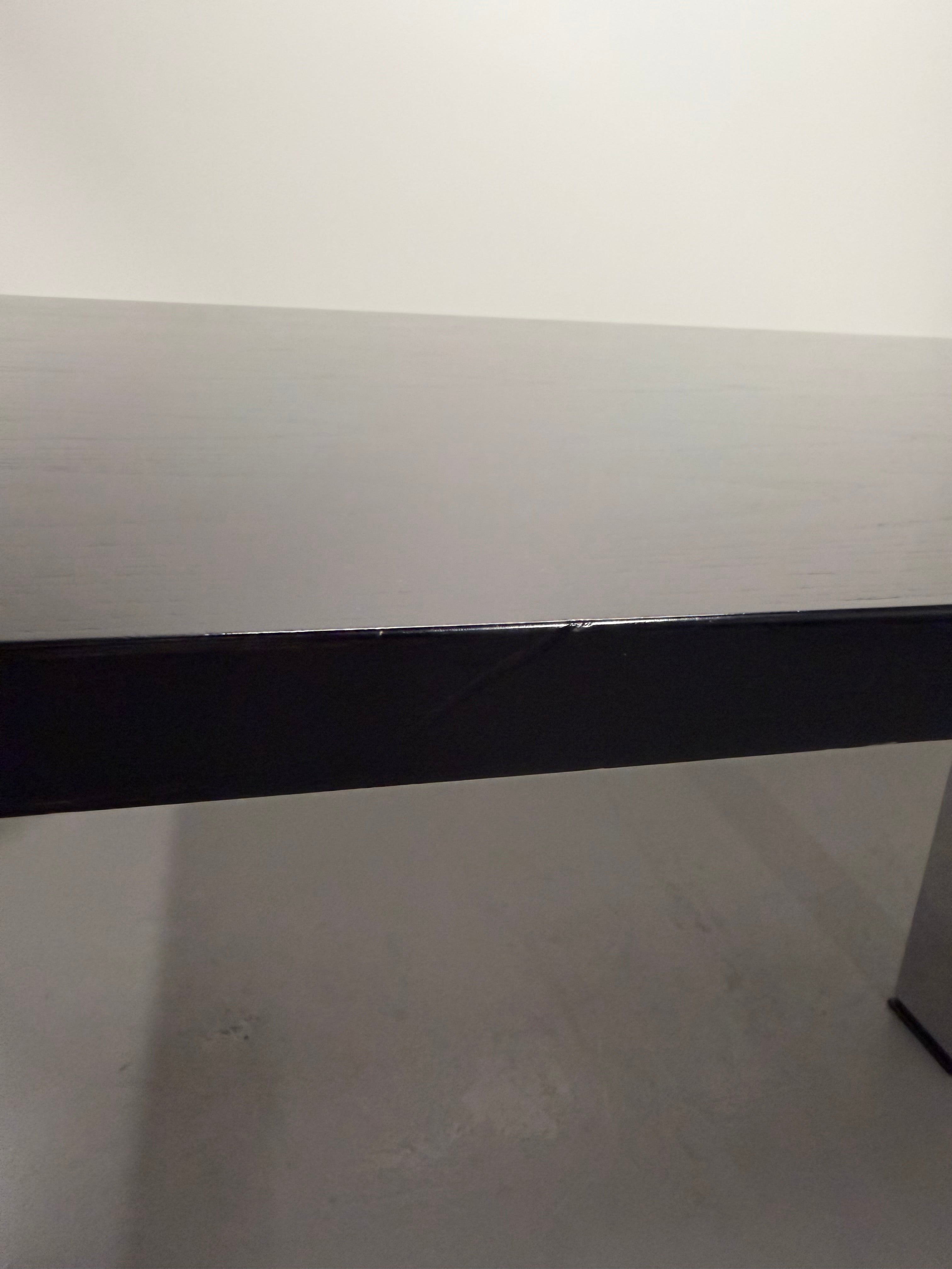 Wilkhahn CEO Boardroom Table - 2600 × 1000 mm (Black Nero Veneer)