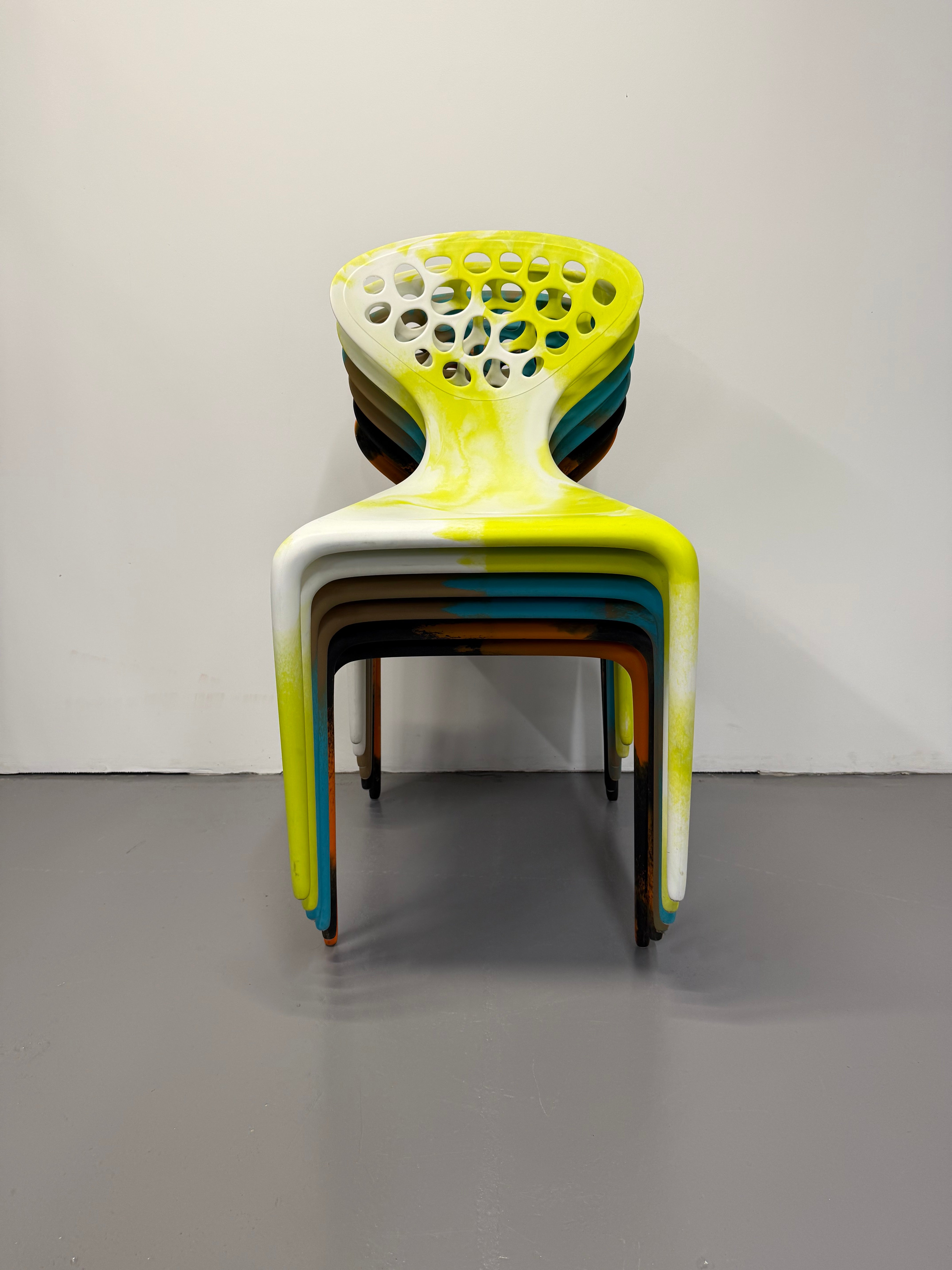 Moroso Supernatural Chair by Ross Lovegrove – Bi-Colour White/Yellow (2005)