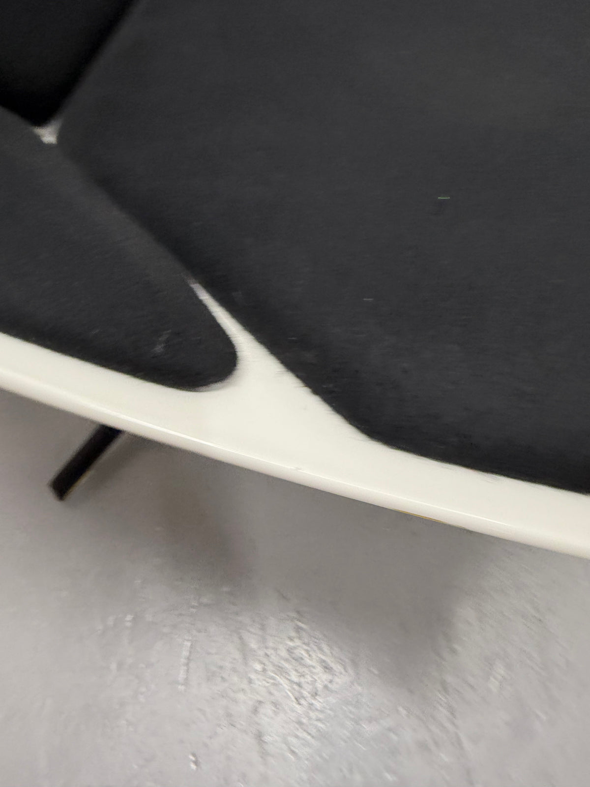 Fritz Hansen Space Lounge Chair by Jehs + Laub – White & Black