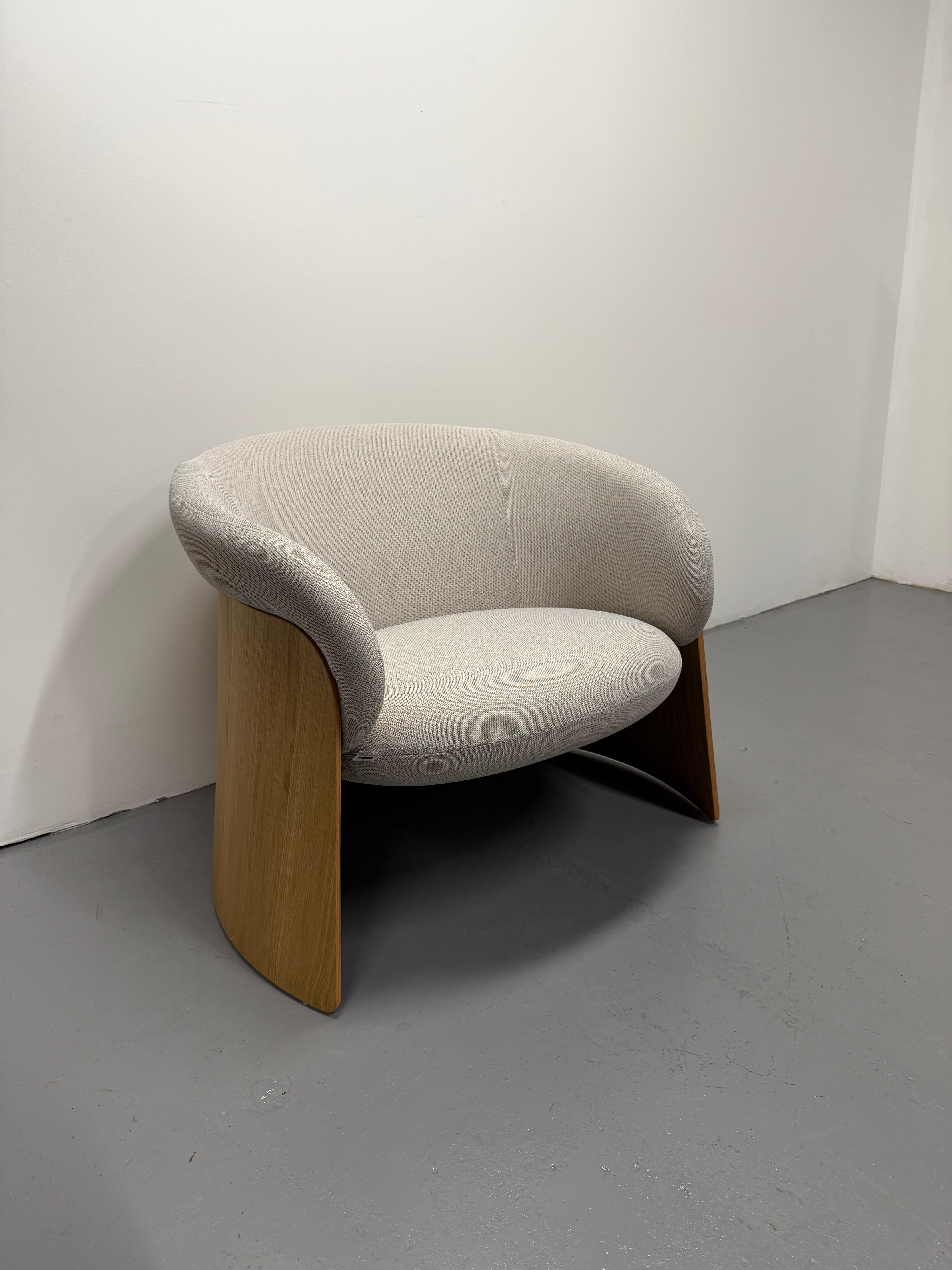 Ondarreta Ginger Wood Armchair Designed in Spain | Ex-Showroom