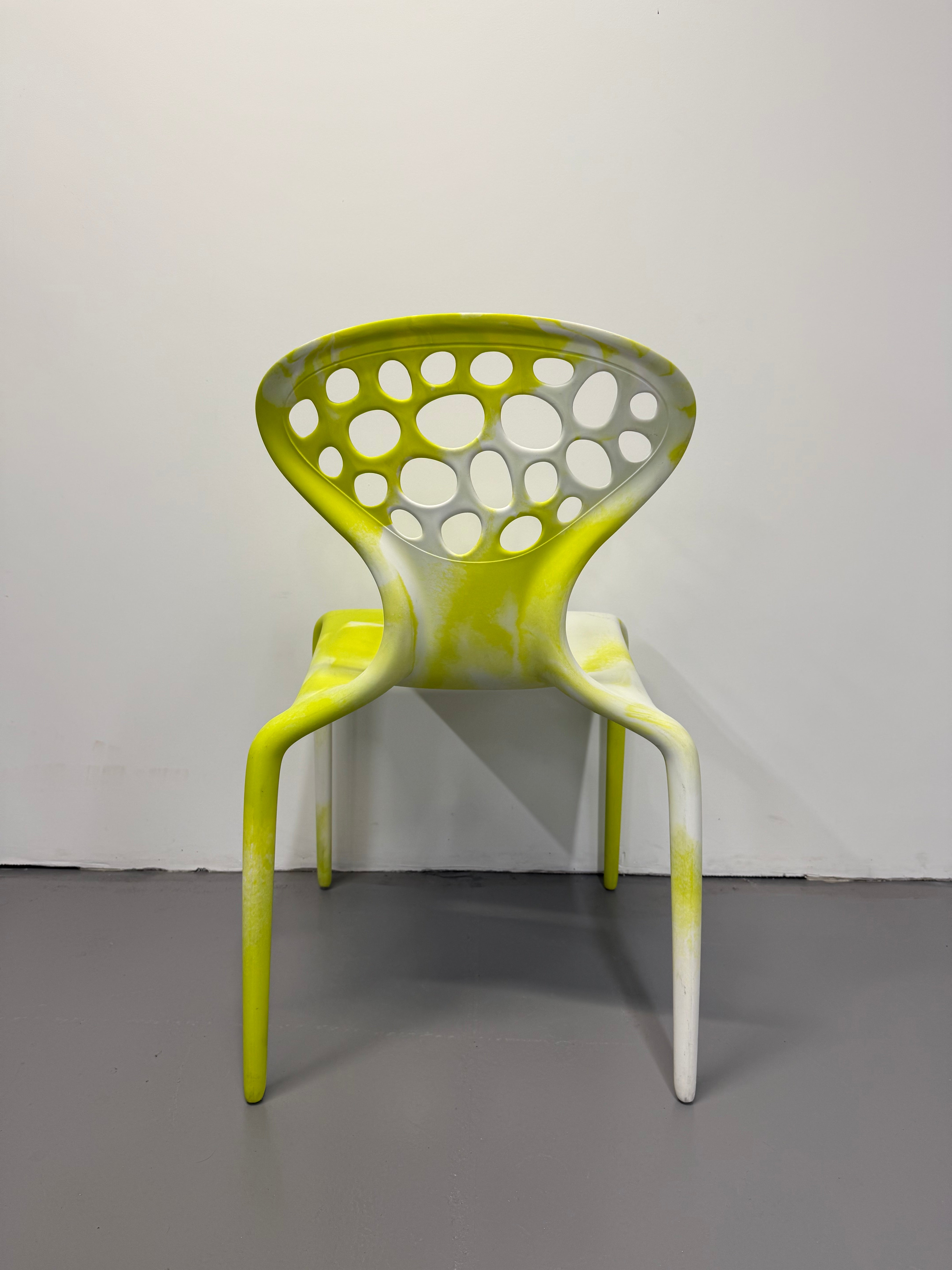 Moroso Supernatural Chair by Ross Lovegrove – Bi-Colour White/Yellow (2005)