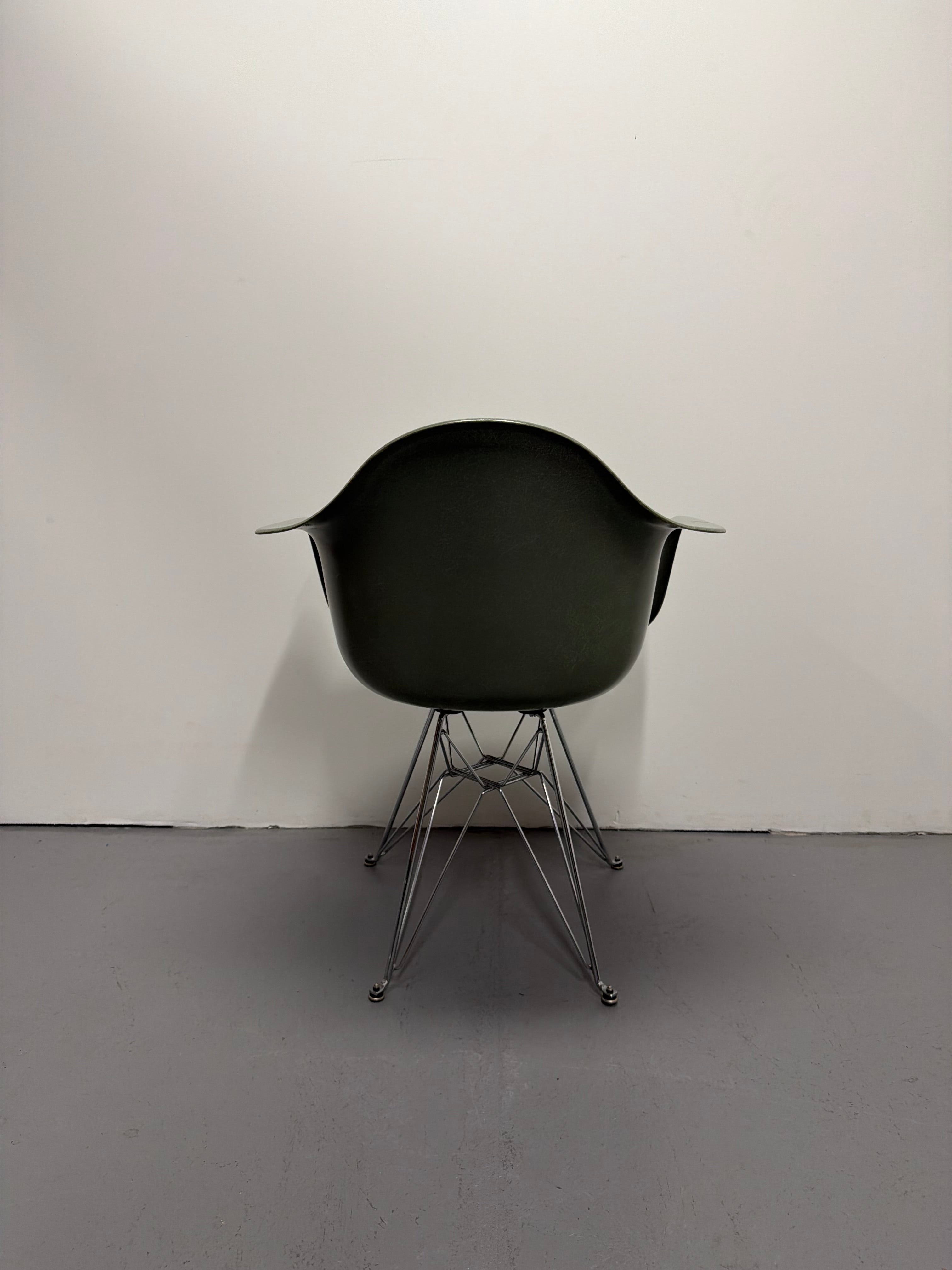 Modernica Fibreglass Arm Shell Chair Eames style | Sage Green
