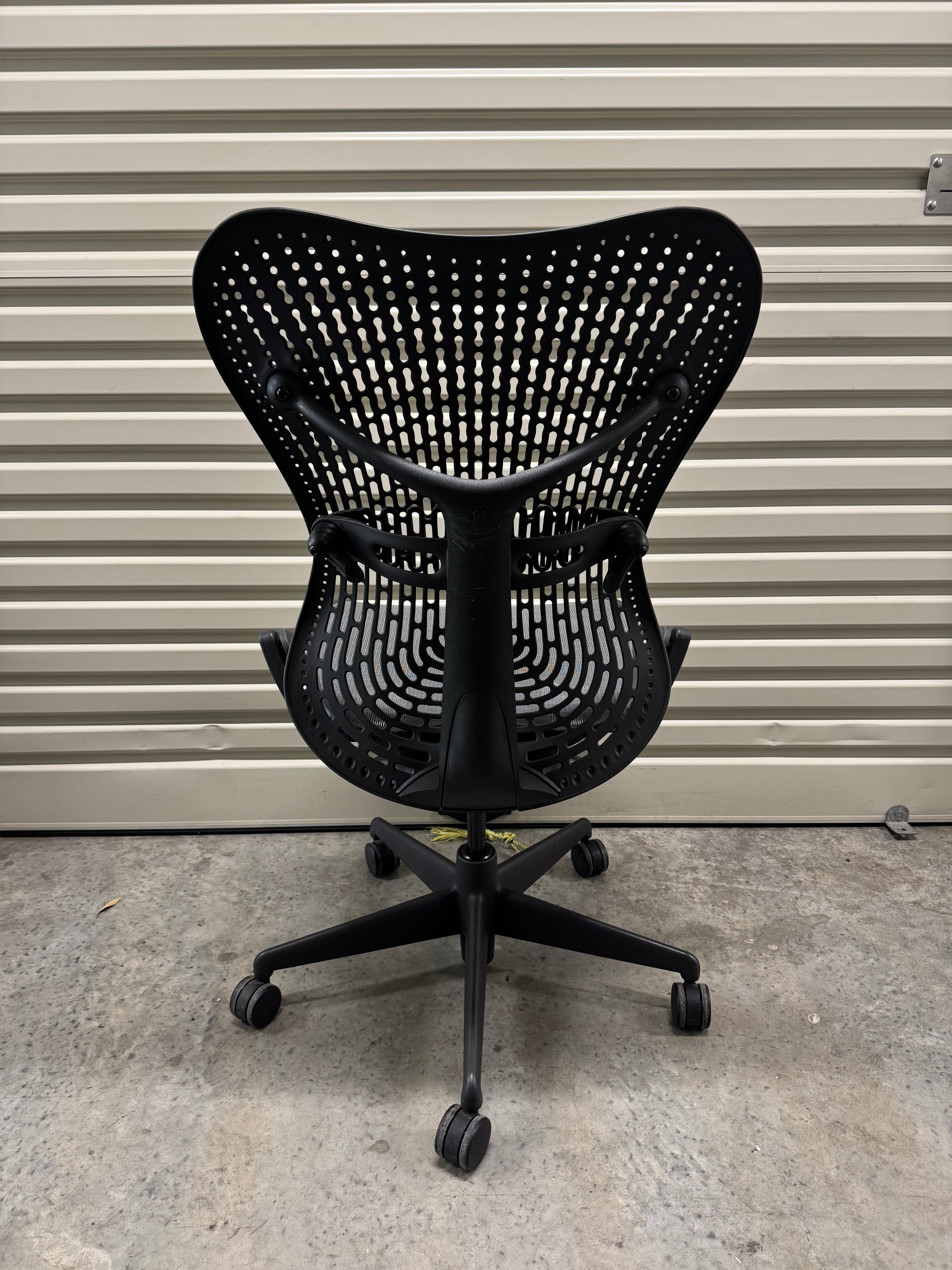 Herman Miller Mirra Office Chair no Arms - Graphite - Front and Back Tilt Lock