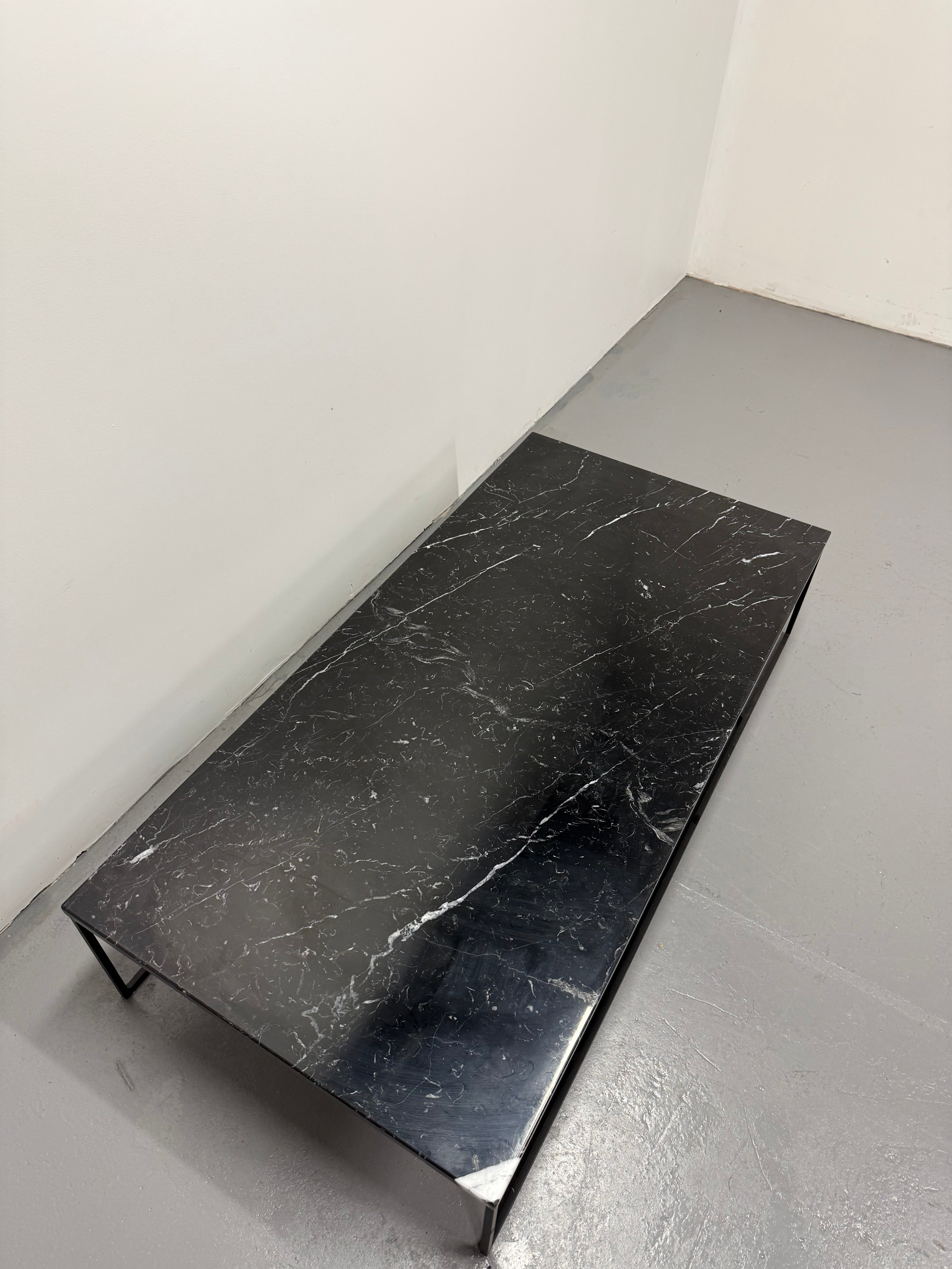 Minotti Calder Coffee Table – Marble Top / Metal Base