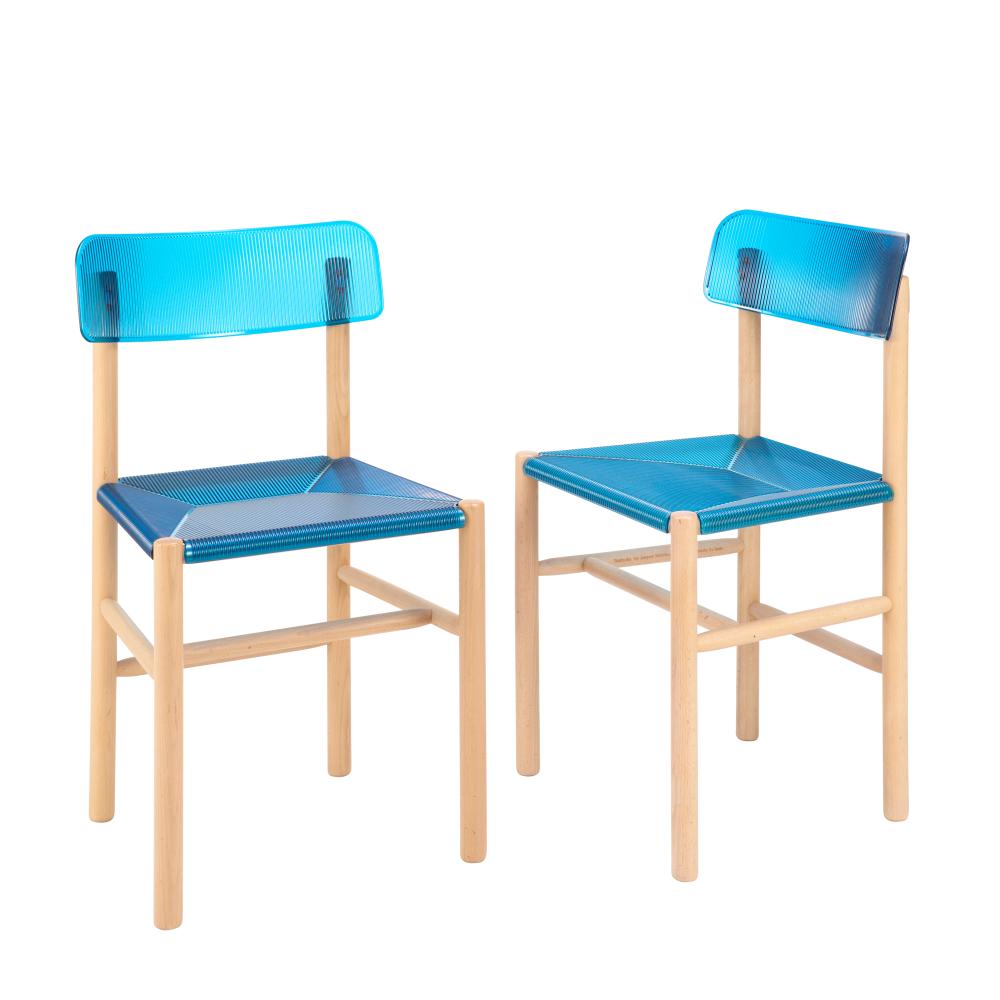 RARE Jasper Morrison ‘Trattoria’ Chairs for Magis – Sky Blue (6x Available)