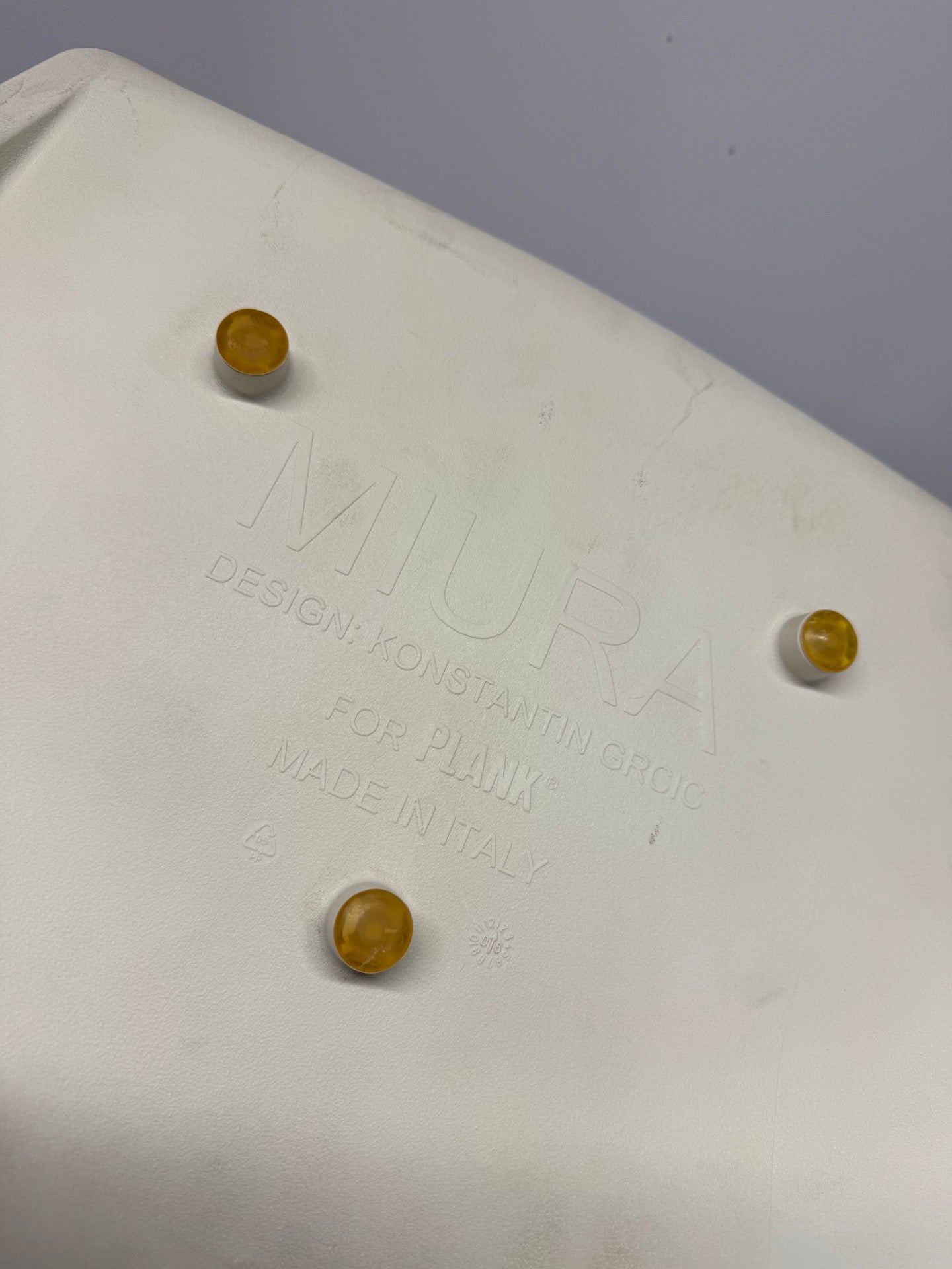 Plank Miura Bar Stool by Konstantin Grcic - White