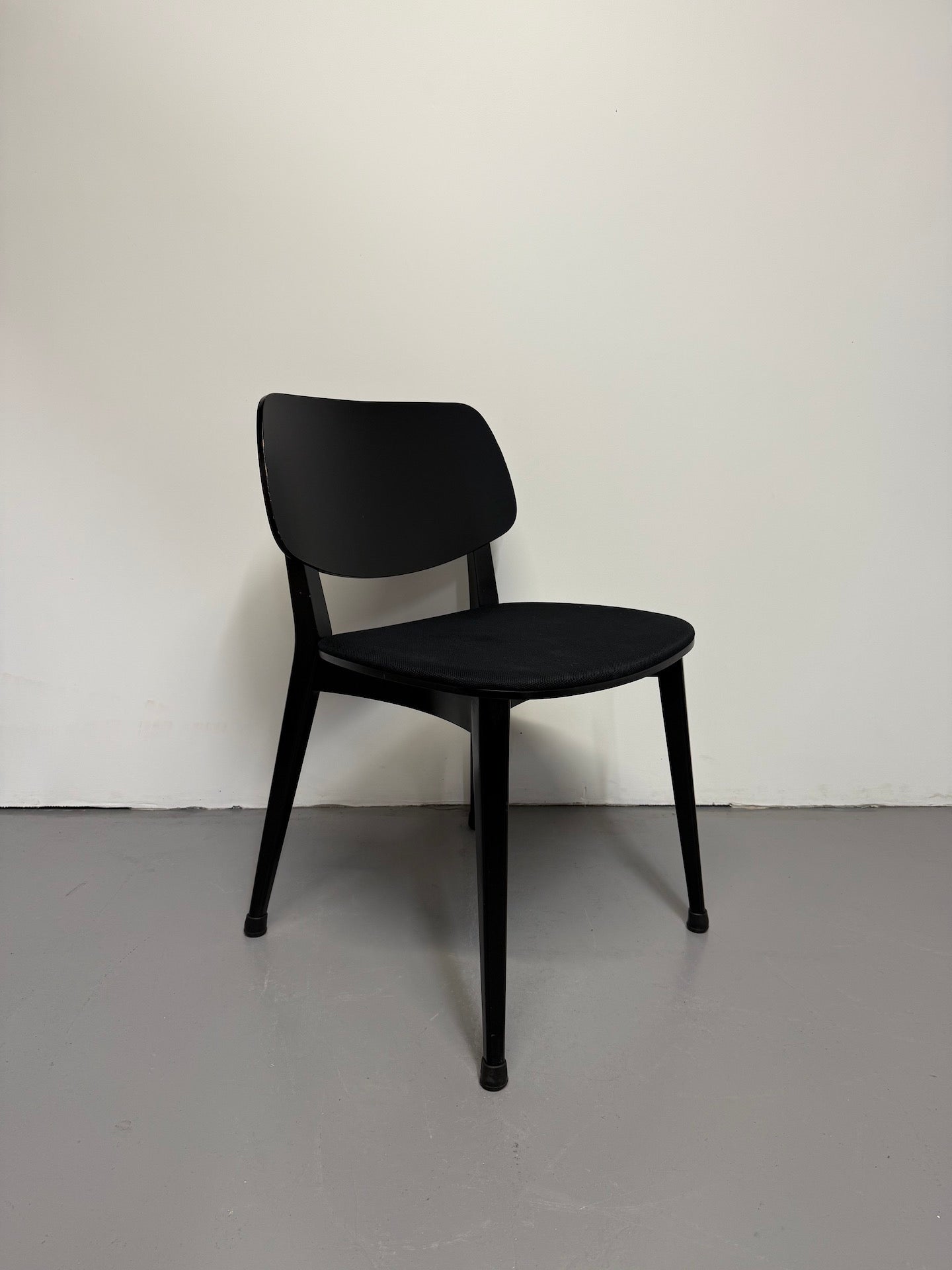Billiani Doll 551 Dining Chair – All Black with Black Fabric Seat