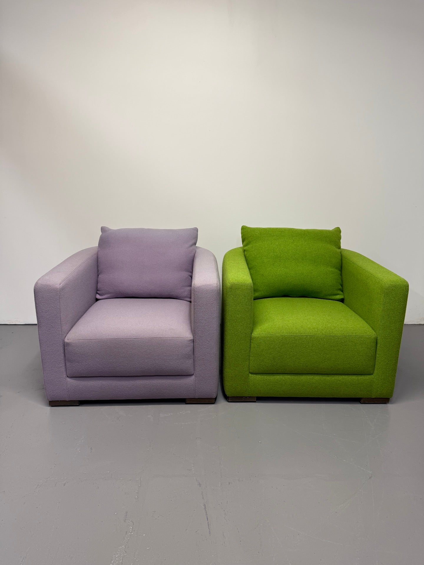Jardan Oscar Tub Arm Chair – Lime Green Upholstery