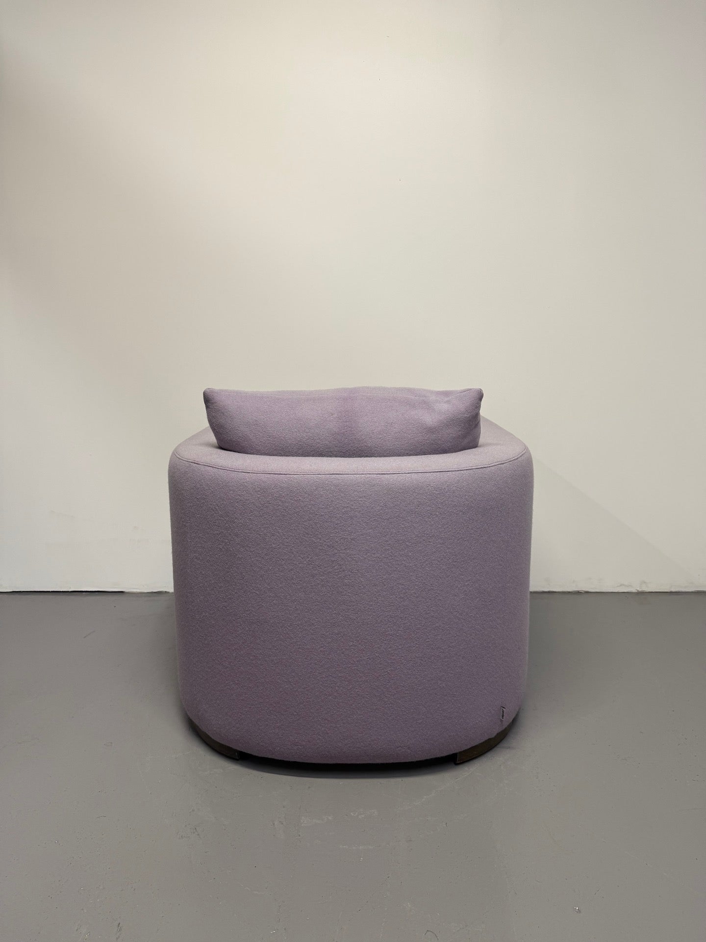 Jardan Oscar Tub Arm Chair – Purple Wool Upholstery