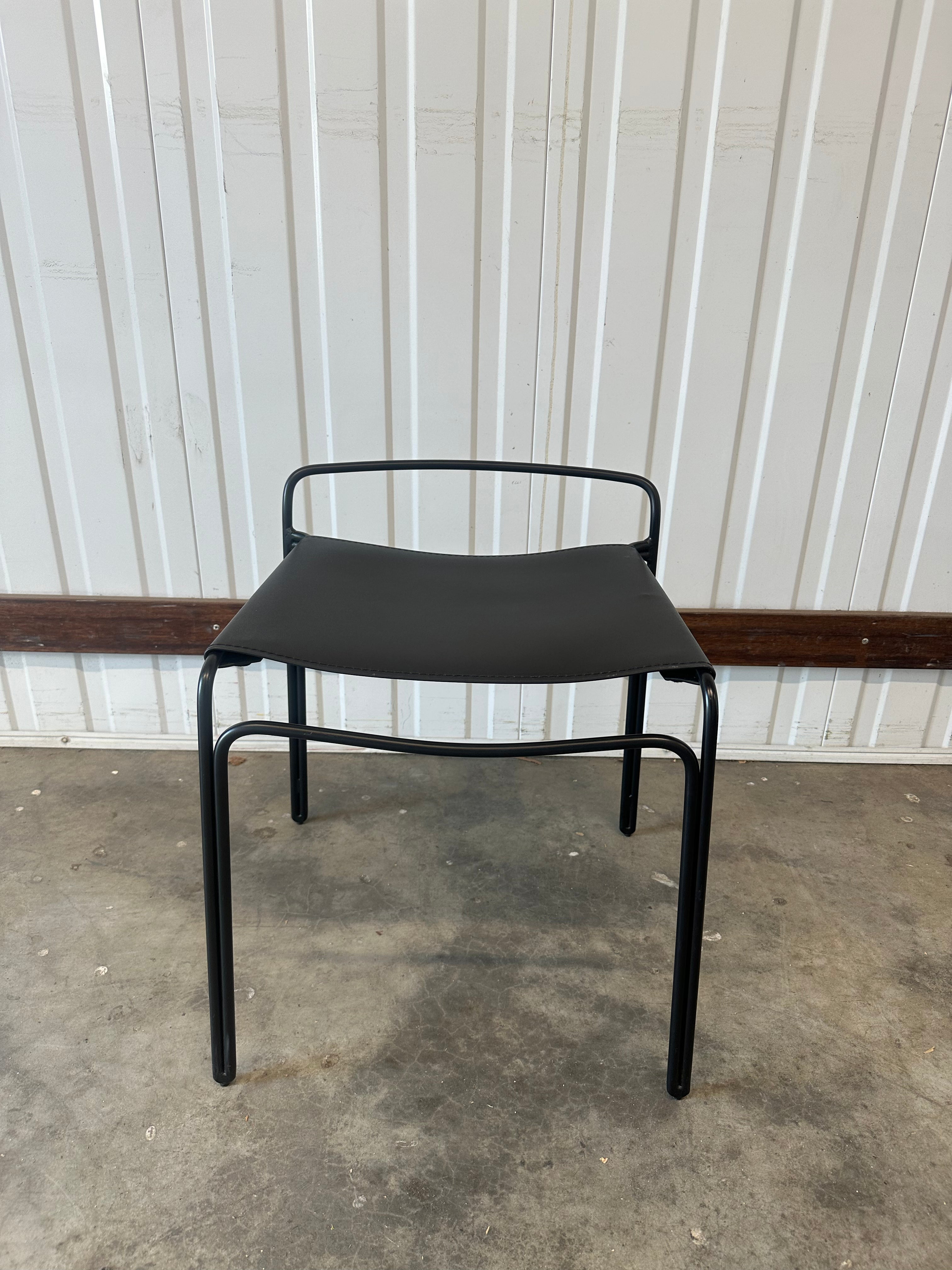 Trace Low Stool by M.A.D. - Leather Seat