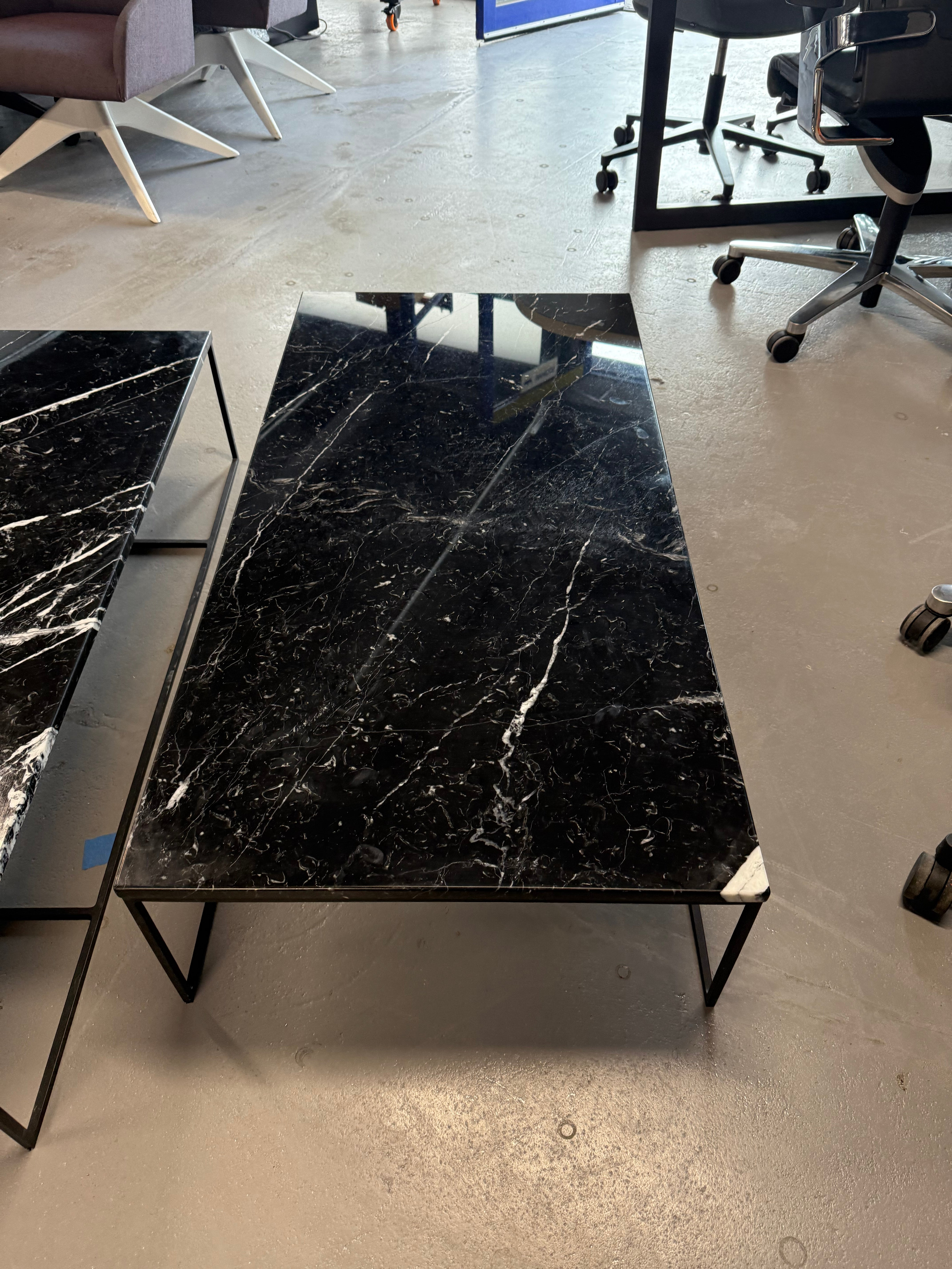 Minotti Calder Coffee Table – Marble Top / Metal Base